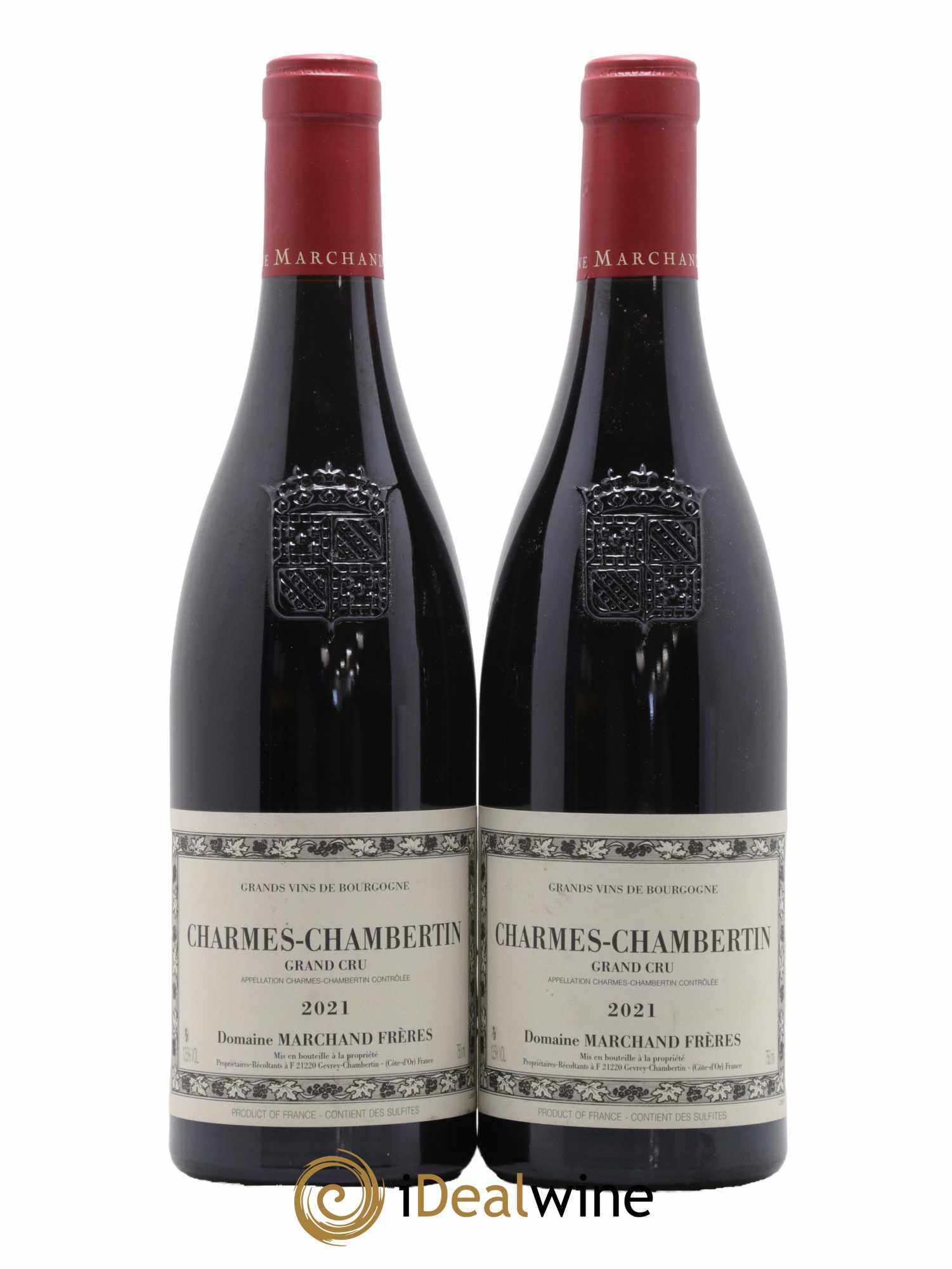 Charmes-Chambertin Grand Cru Domaine Marchand Freres 2021 - Lot de 2 bouteilles - 0