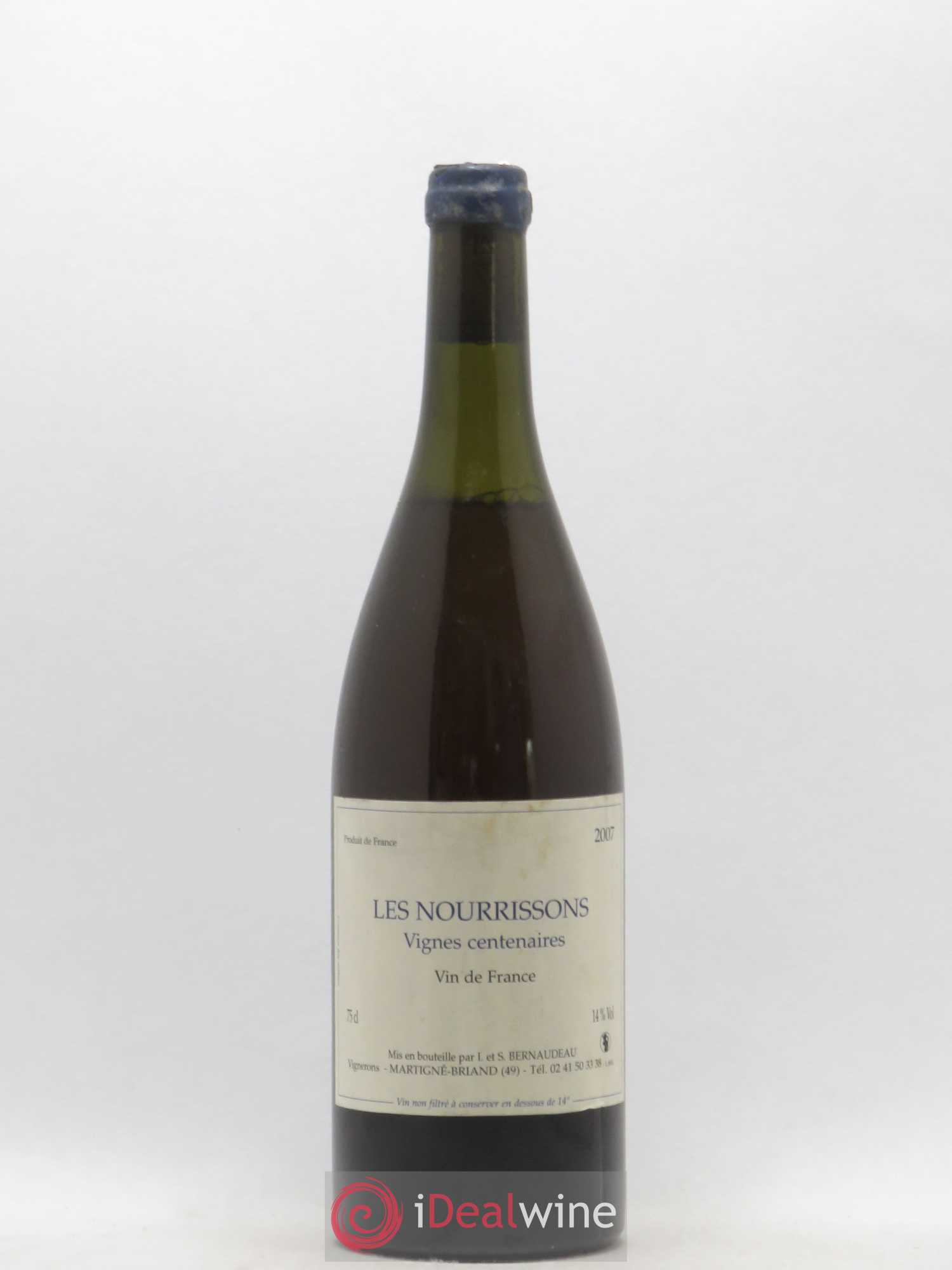 Vin de France Les Nourrissons Stéphane Bernaudeau 2007 - Lot de 1 bouteille - 0