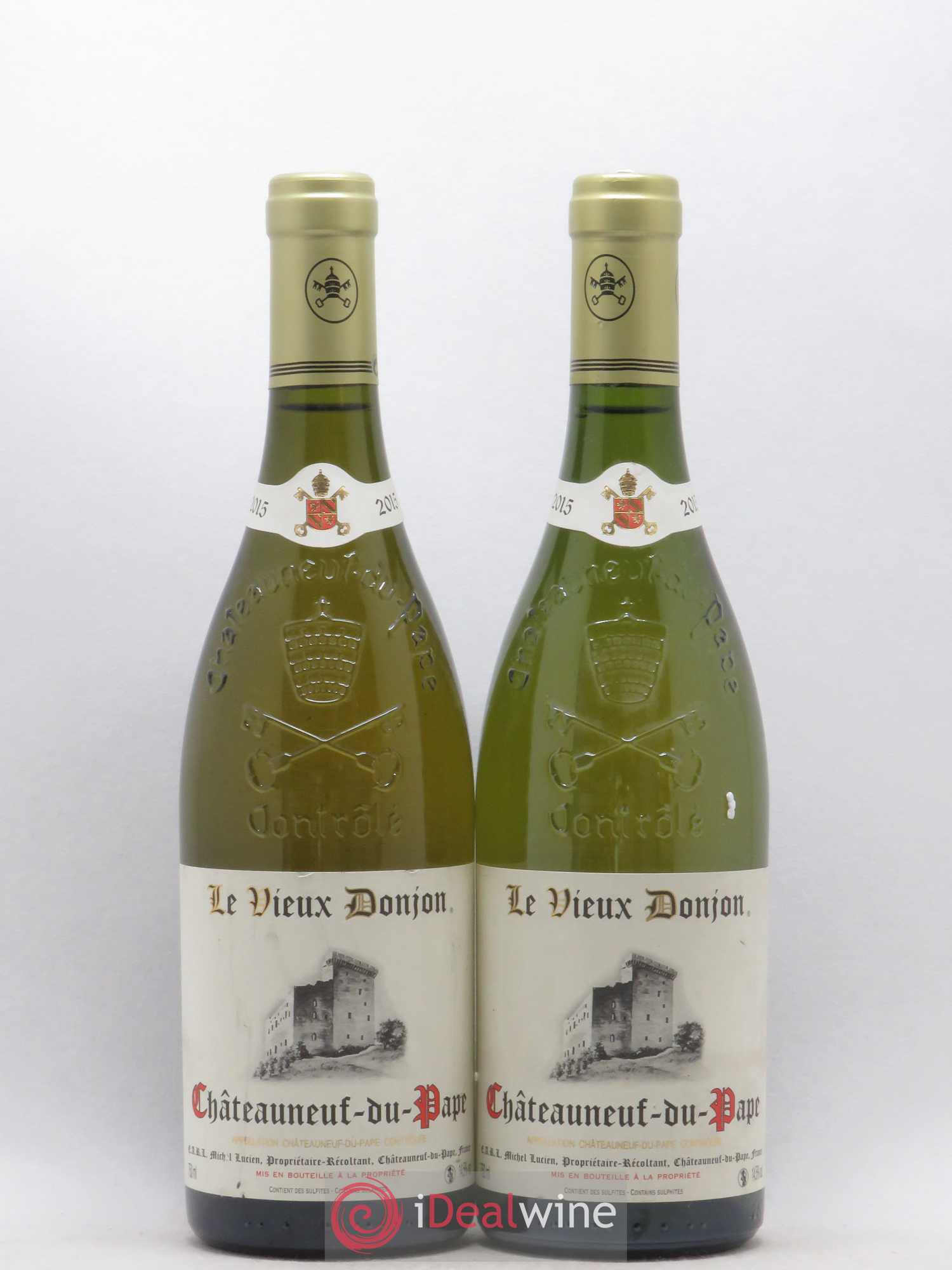Châteauneuf-du-Pape Le Vieux Donjon Michel Lucien 2015 - Lot de 2 bouteilles - 0