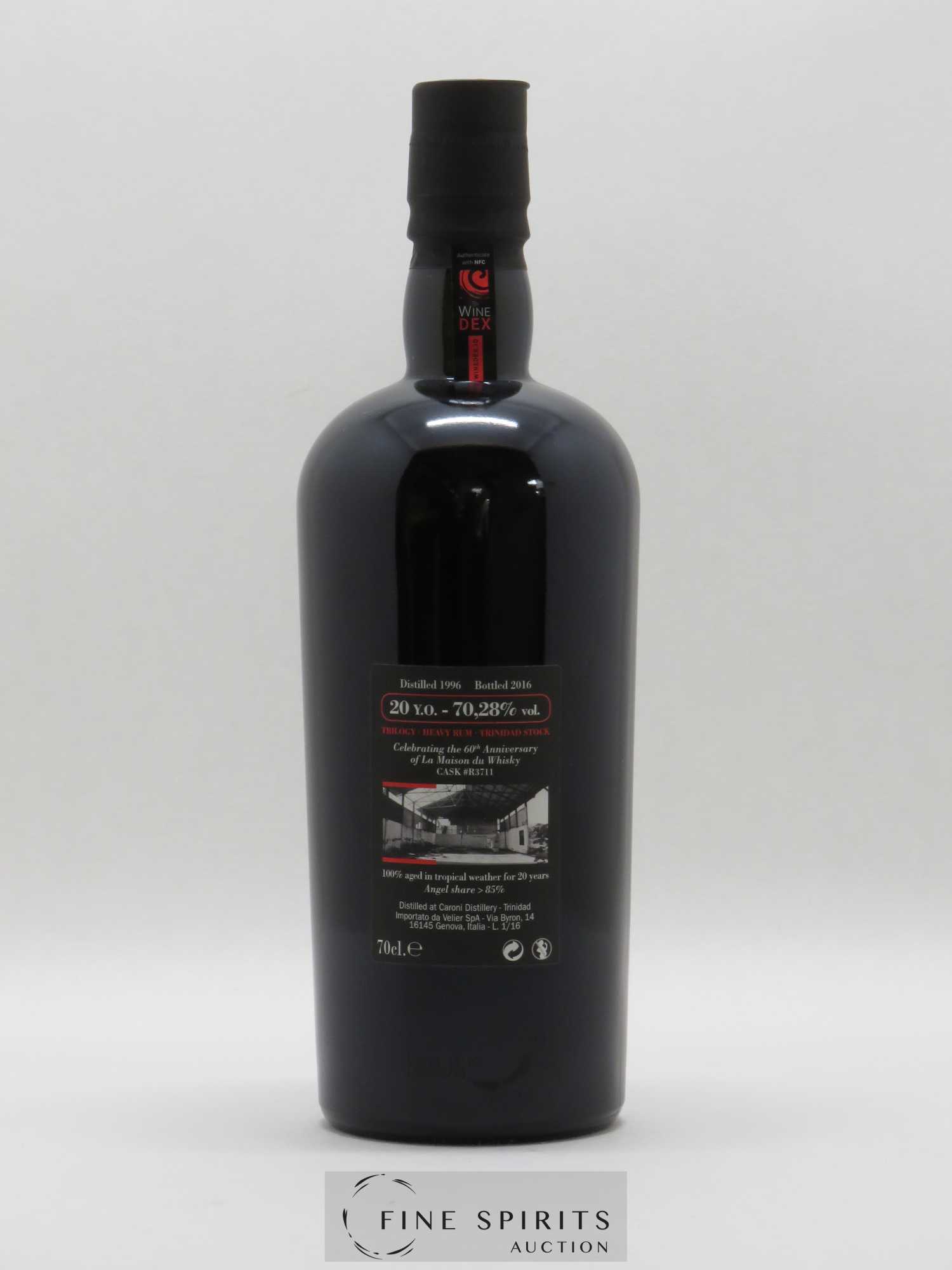 Caroni 20 years 1996 Velier Trilogy Cask n°R3711 - bottled 2016 LMDW 60th Anniversary - Lot de 1 bouteille - 1