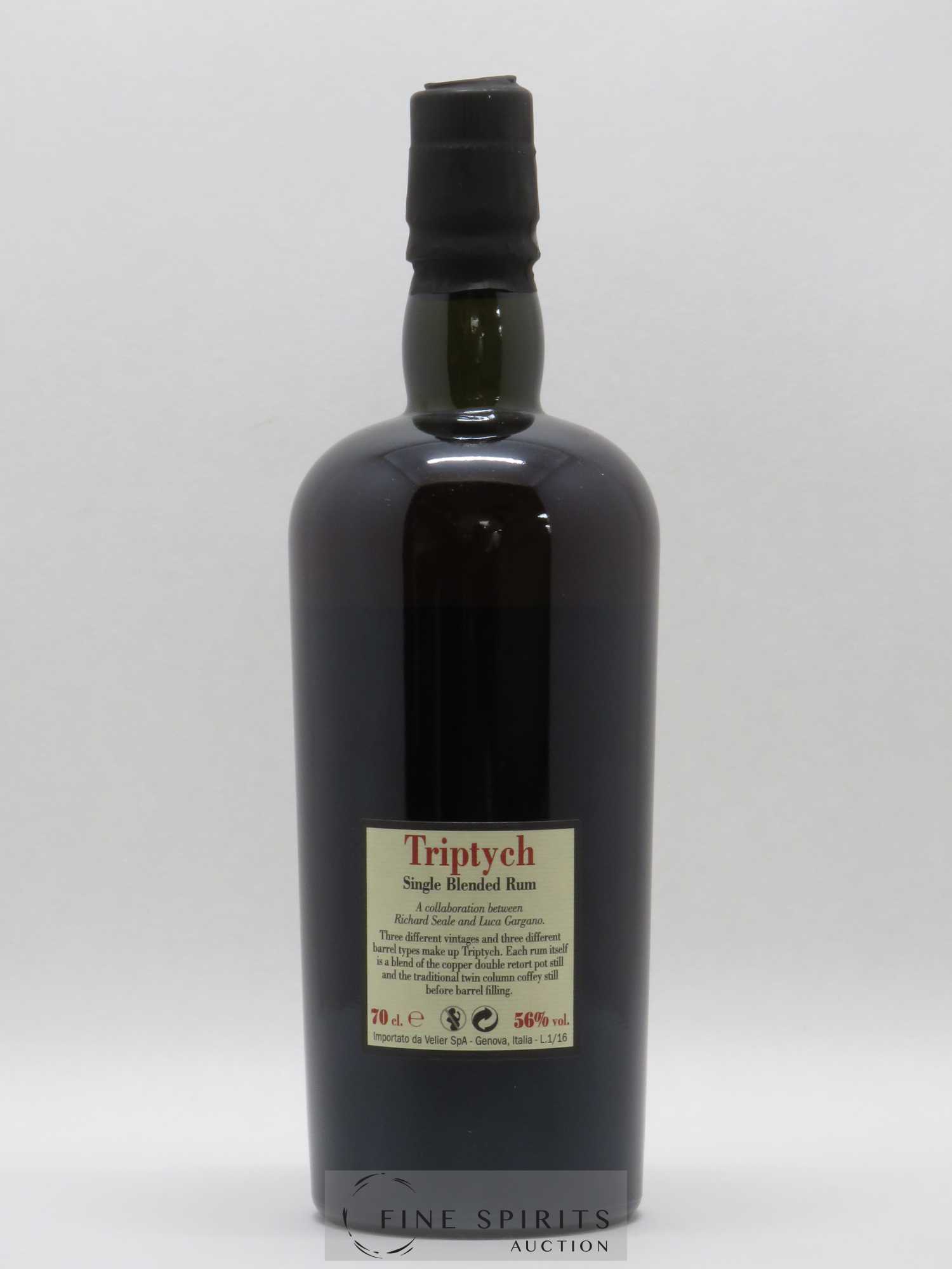 Foursquare Velier Triptych One of 5400 - bottled 2016  (sans prix de réserve) - Lot de 1 bouteille - 1