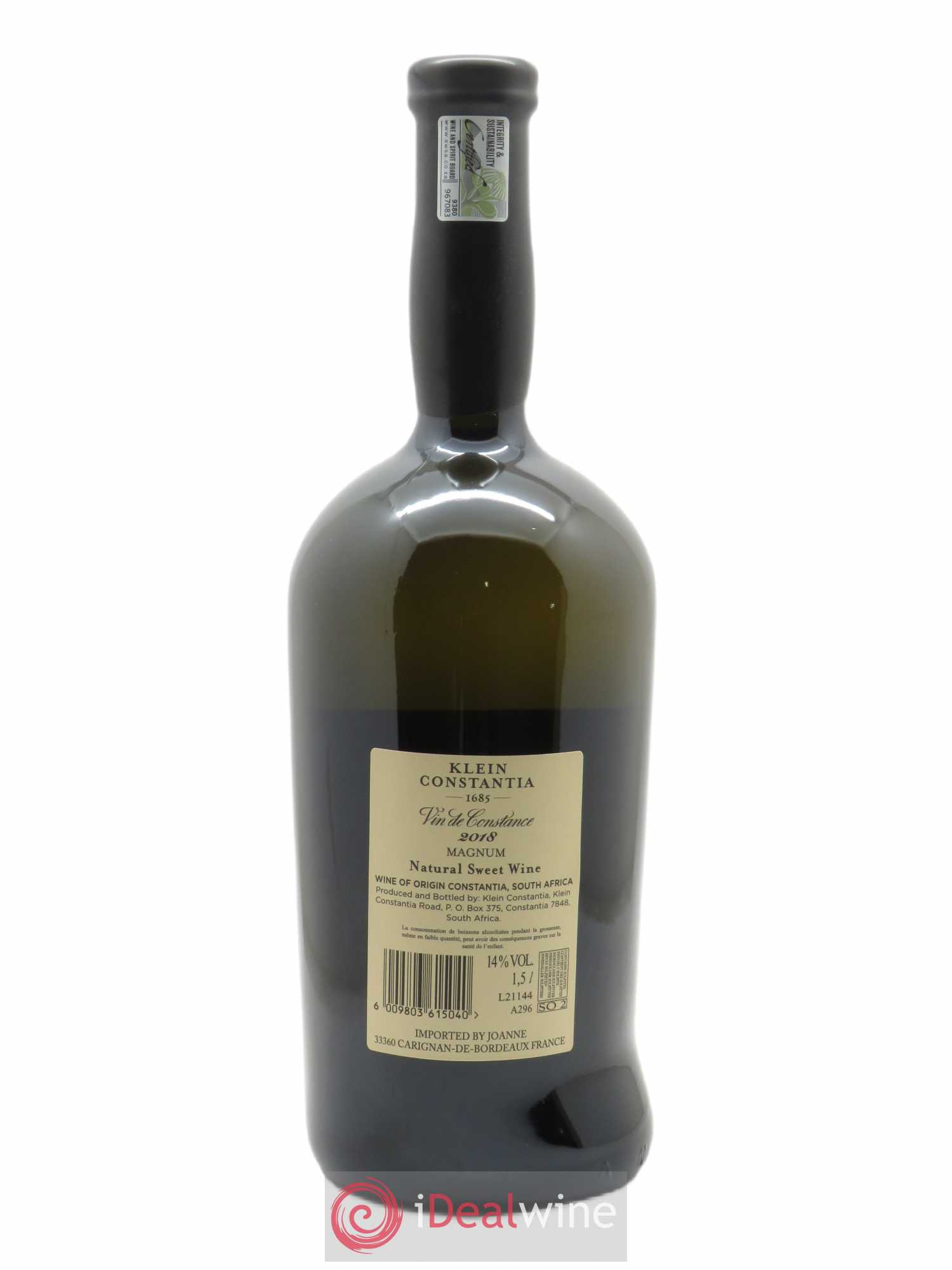 Vin de Constance Klein Constantia L. Jooste 2018 - Lot de 1 magnum - 2