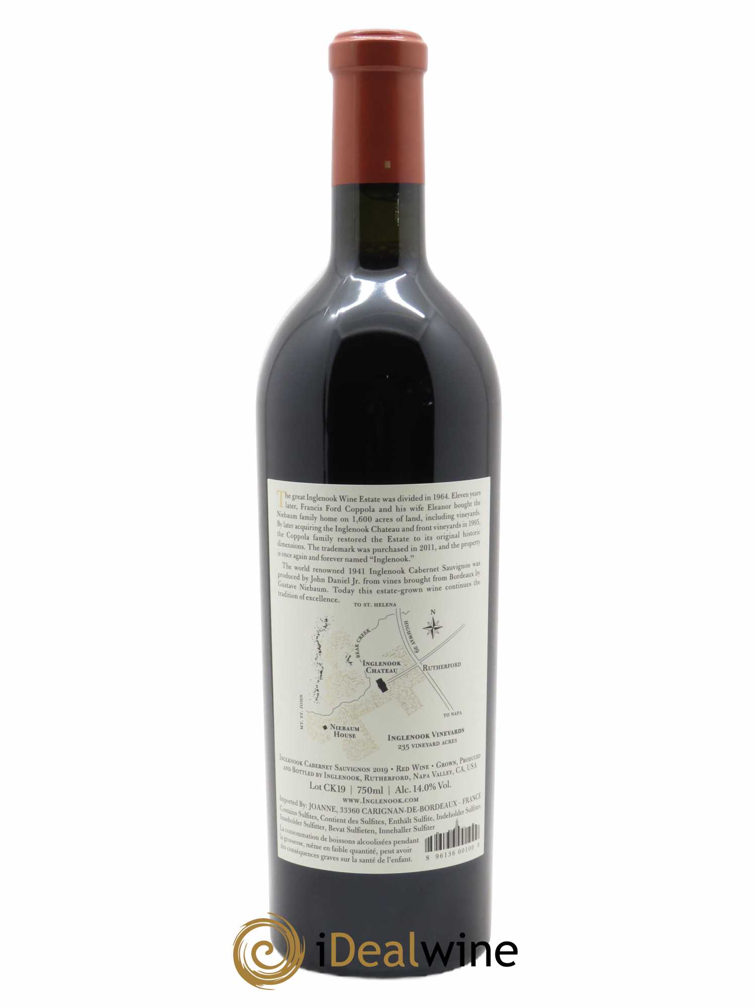 Napa Valley Inglenook Cabernet Sauvignon 2019 - Lot of 1 bottle - 1
