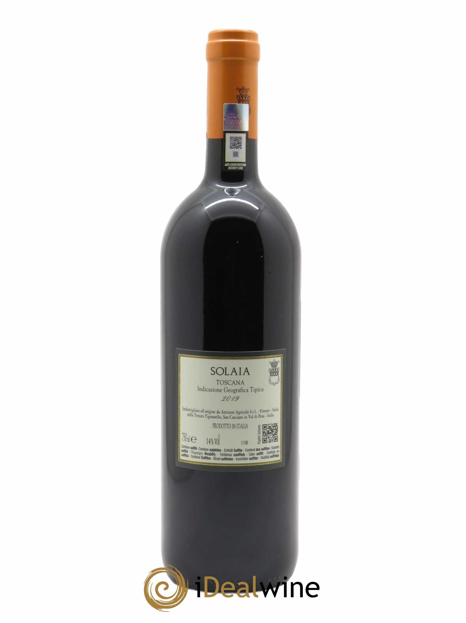 Toscana IGT Solaia Tenuta Tignanello - Marchesi Antinori 2019 - Lot de 1 bouteille - 1