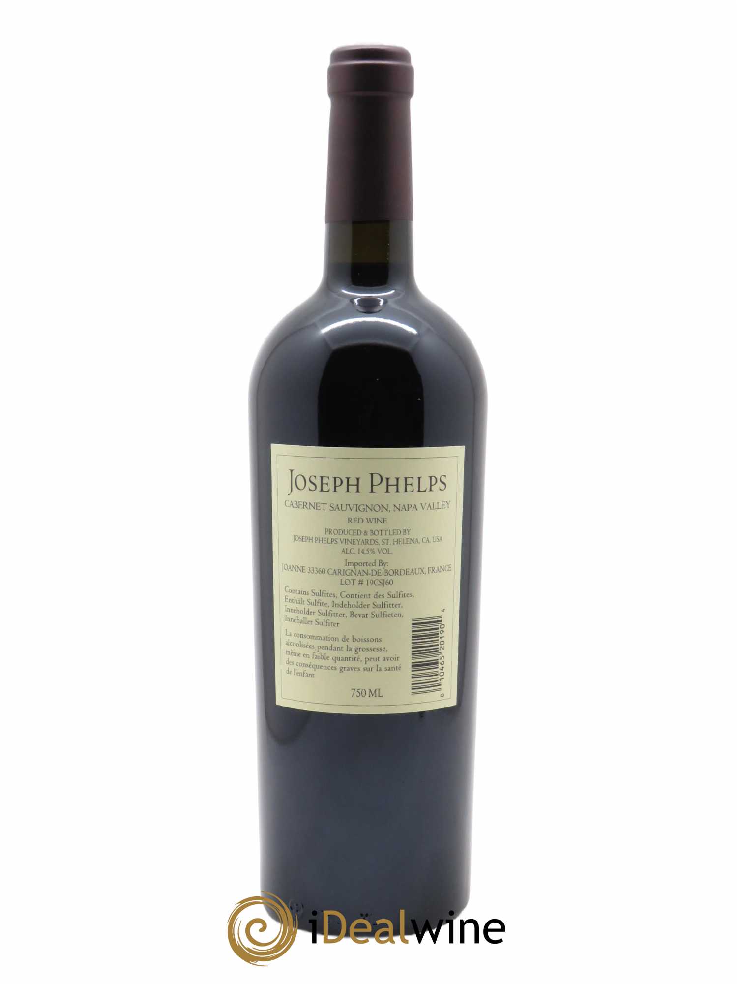 Napa Valley Cabernet Sauvignon Joseph Phelps 2019 - Lot of 1 bottle - 1