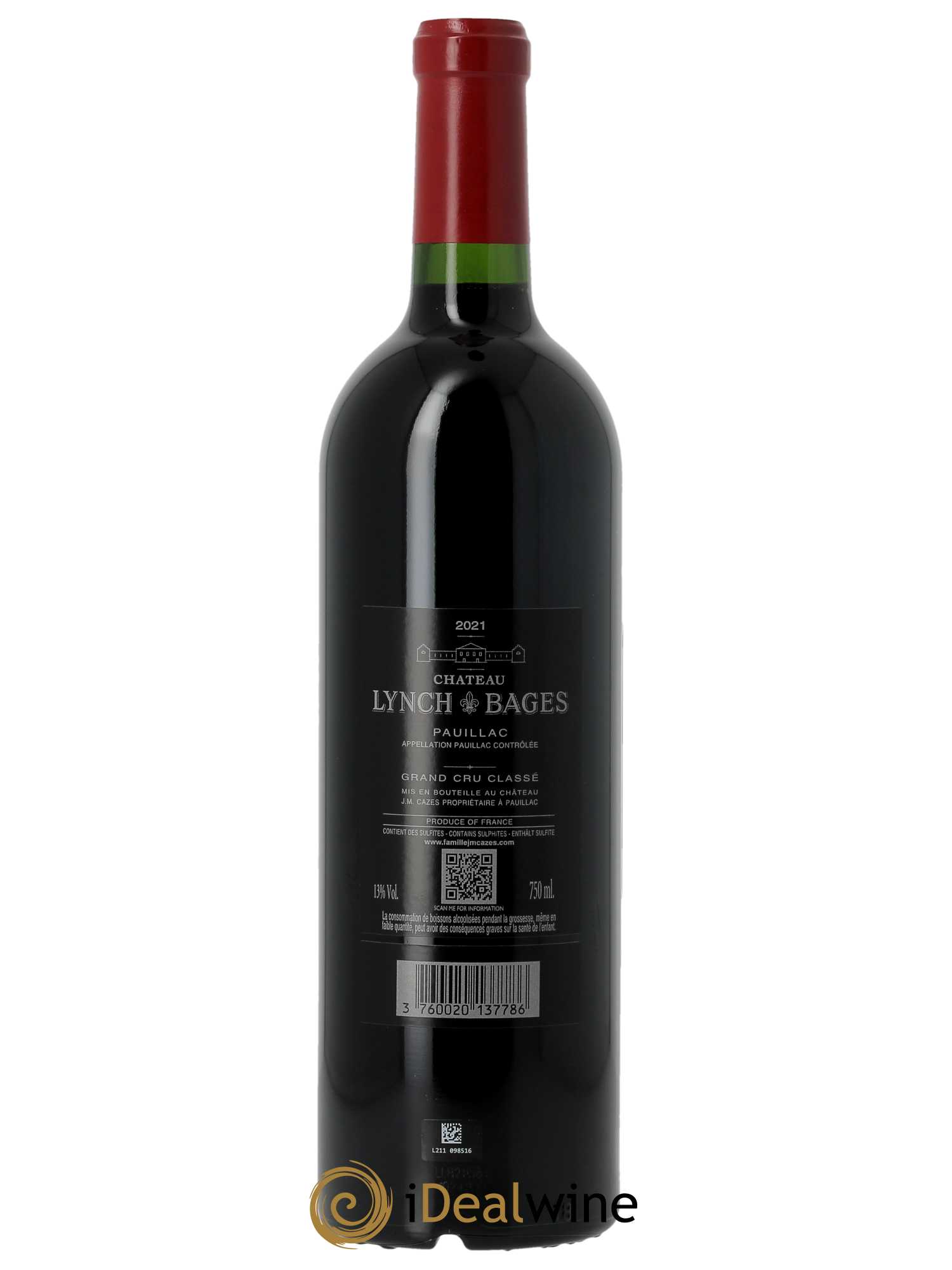 Château Lynch Bages 5ème Grand Cru Classé 2021 - Lotto di 1 bottiglia - 1