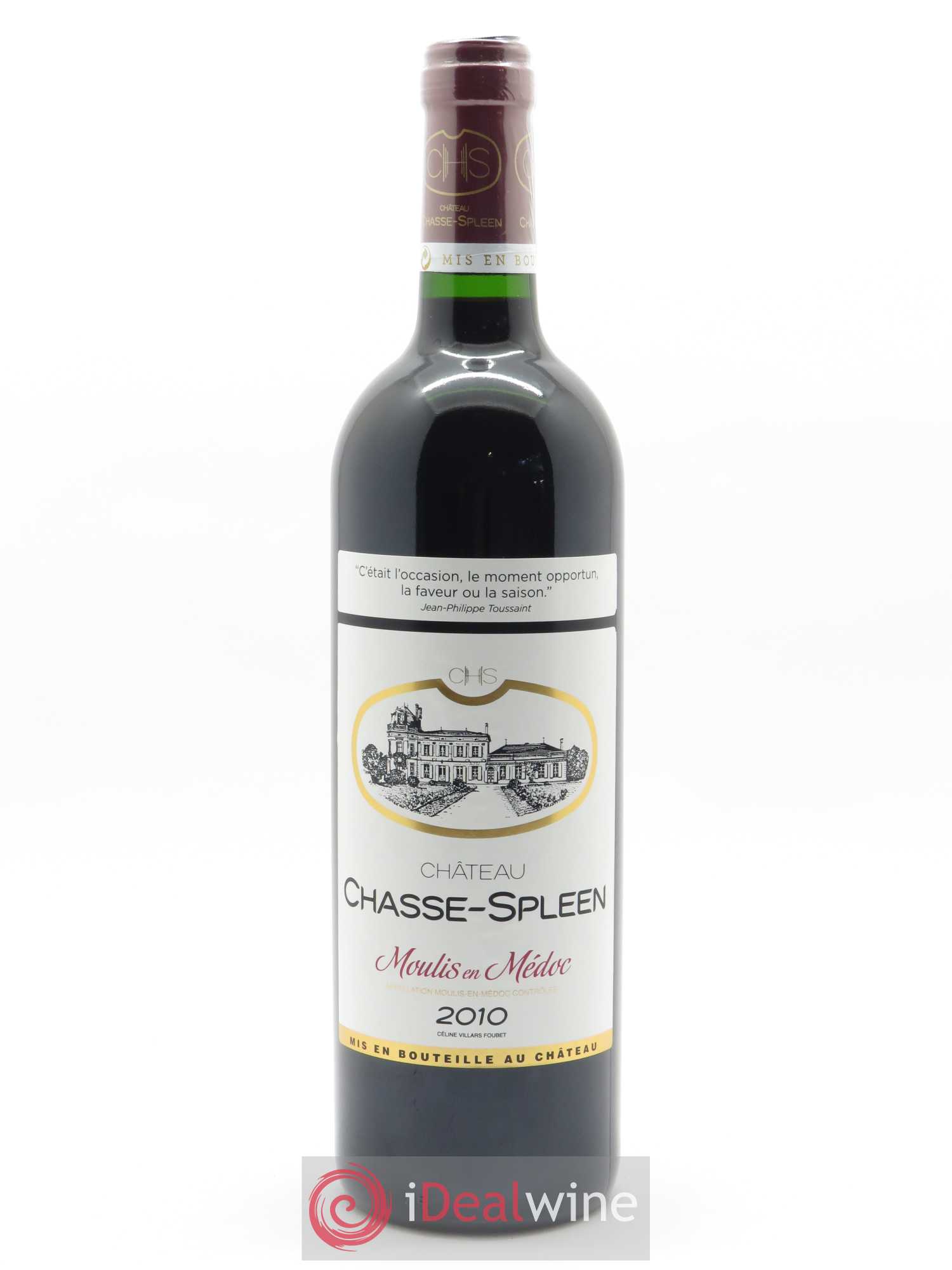 Château Chasse Spleen 2010 - Lot de 1 bouteille - 0