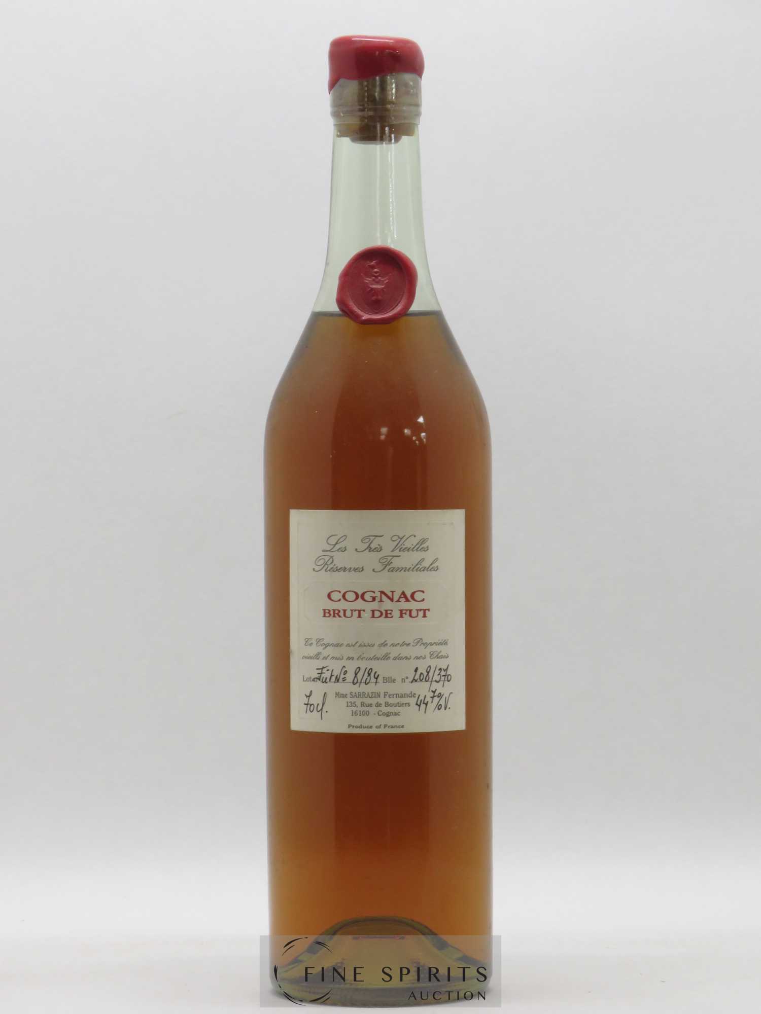Sarrazin Of. Les Très Vieilles Réserves Familiales Fut n° 8-84 Brut de Fut - Lot de 1 bouteille - 0
