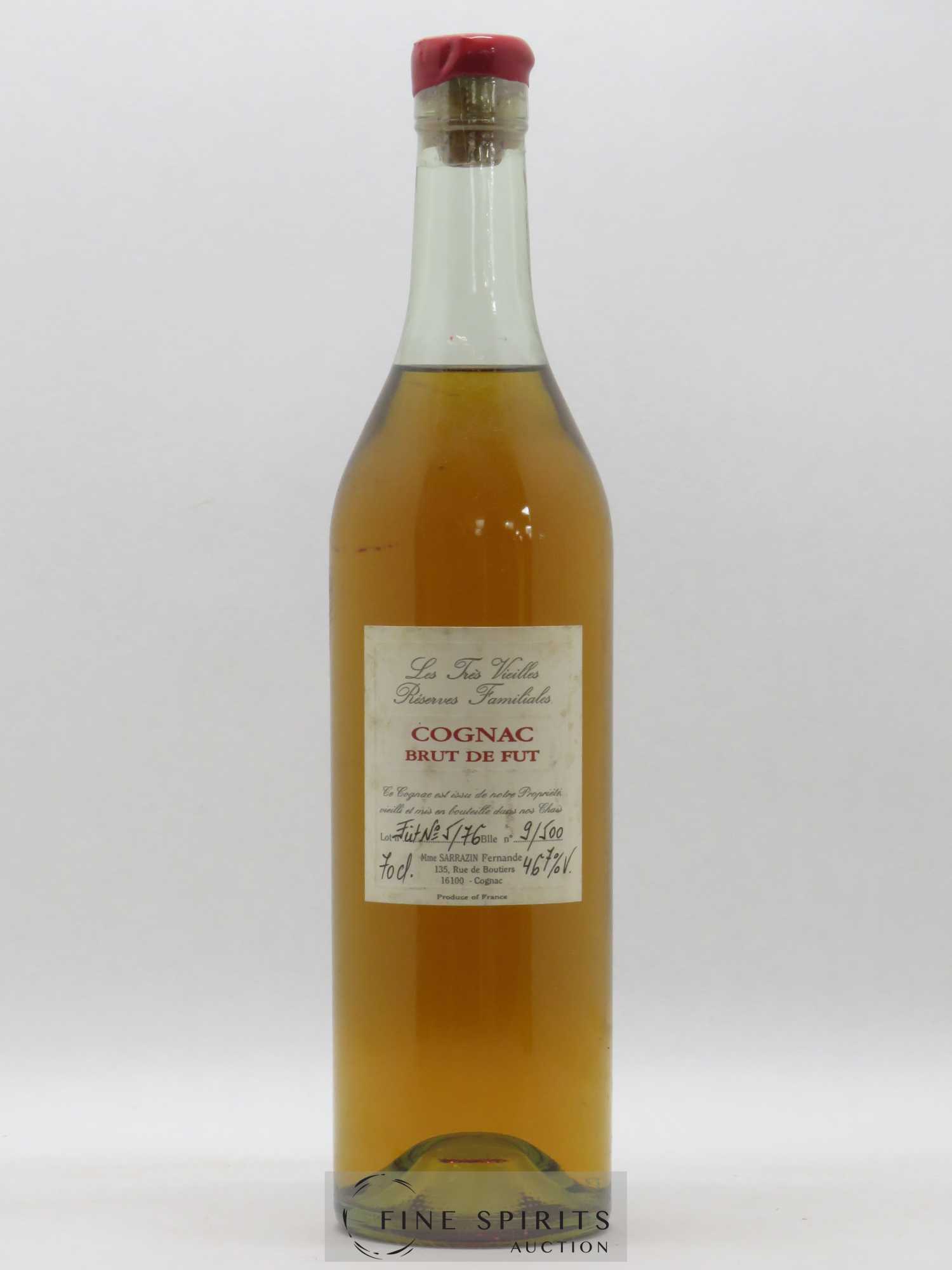 Sarrazin Of. Les Très Vieilles Réserves Familiales Fut n° 5-76 Brut de Fut - Lot de 1 bouteille - 0