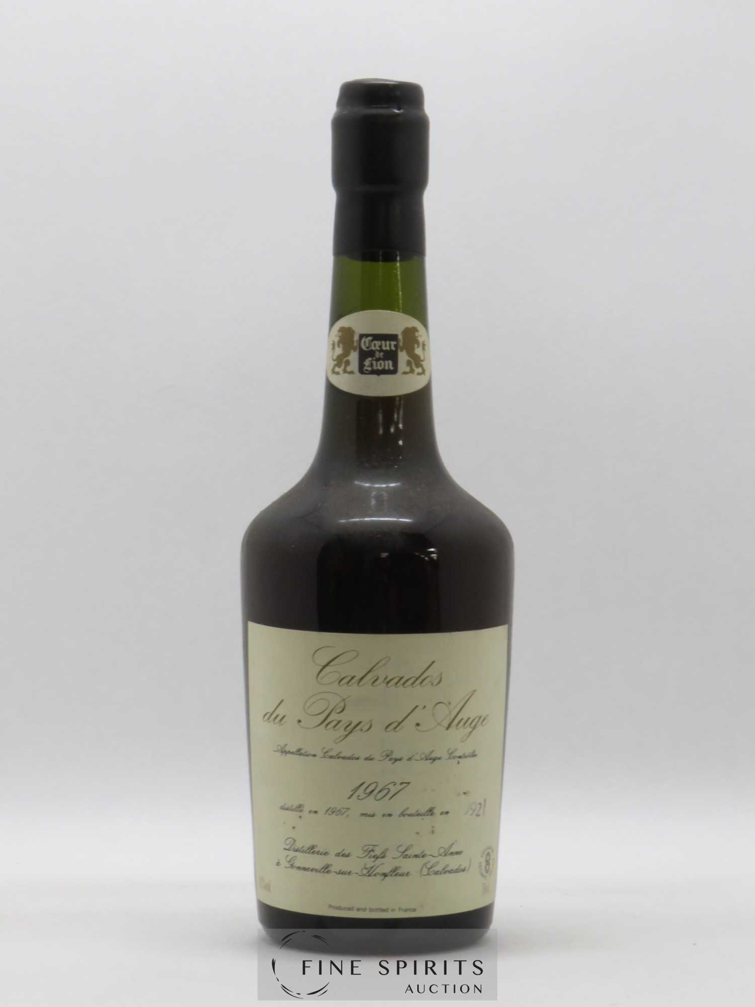 Coeur de Lion 1967 Of. Fiefs Sainte-Anne bottled in 1992 Laurent-Perrier Diff. Pays d'Auge - Lot de 1 bouteille - 1