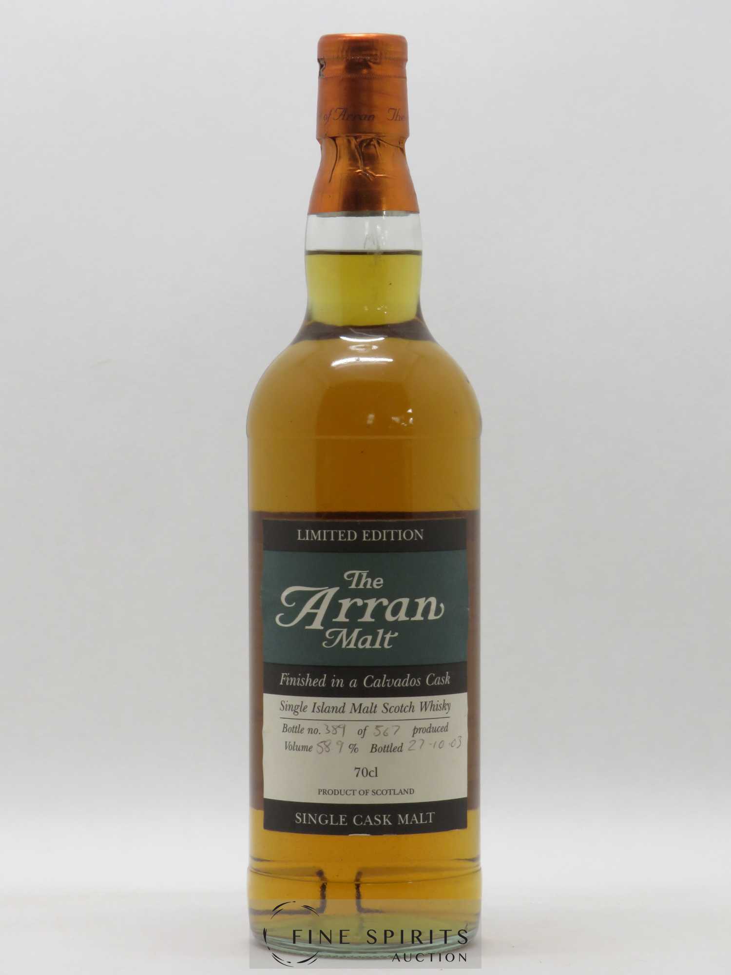 Arran Of. The Arran Malt Calvados Finished bottled in 2003 Limited Edition - Lot de 1 bouteille - 0