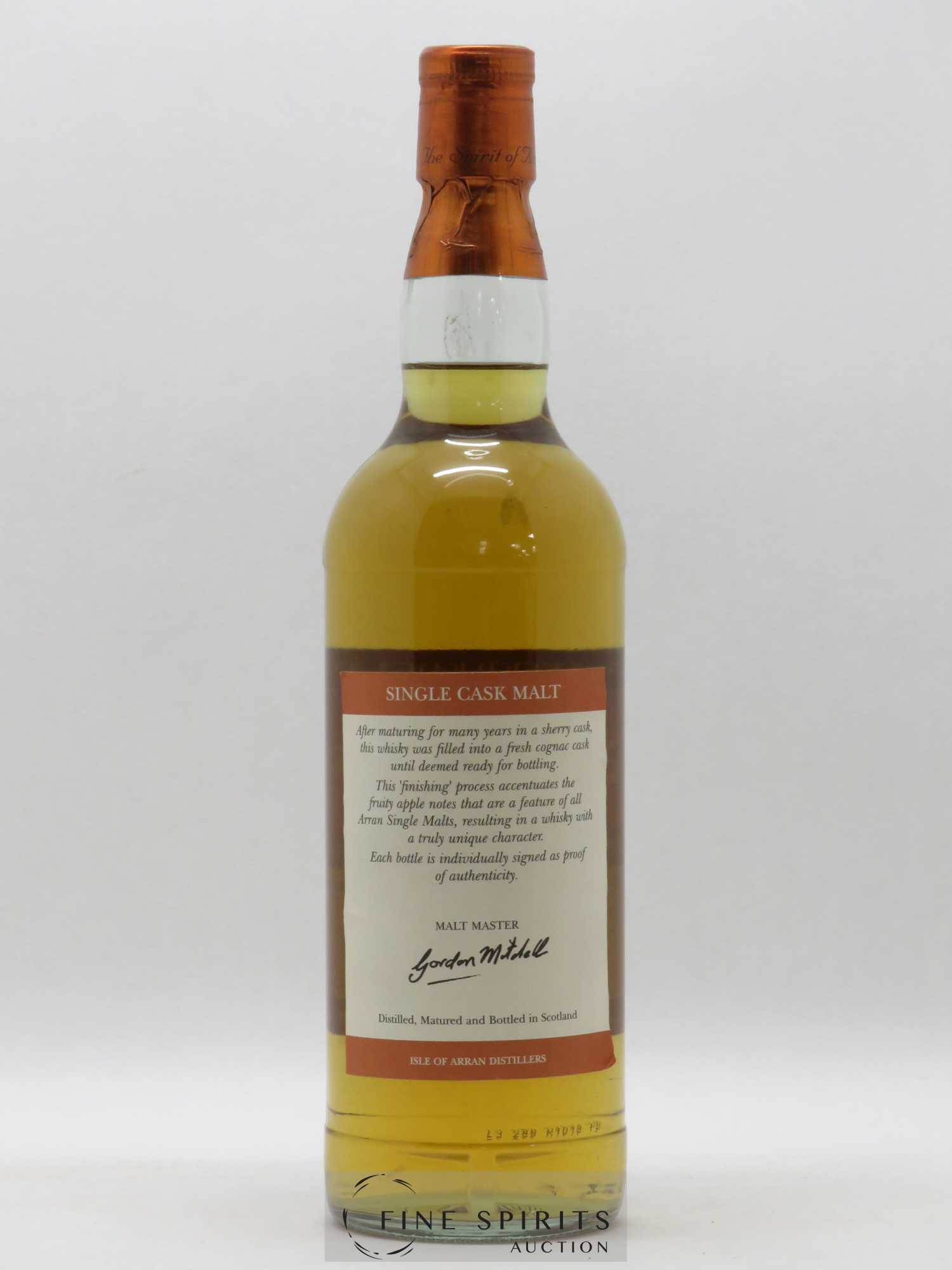Arran Of. The Arran Malt Cognac Finished bottled in 2003 Limited Edition - Lot de 1 bouteille - 2