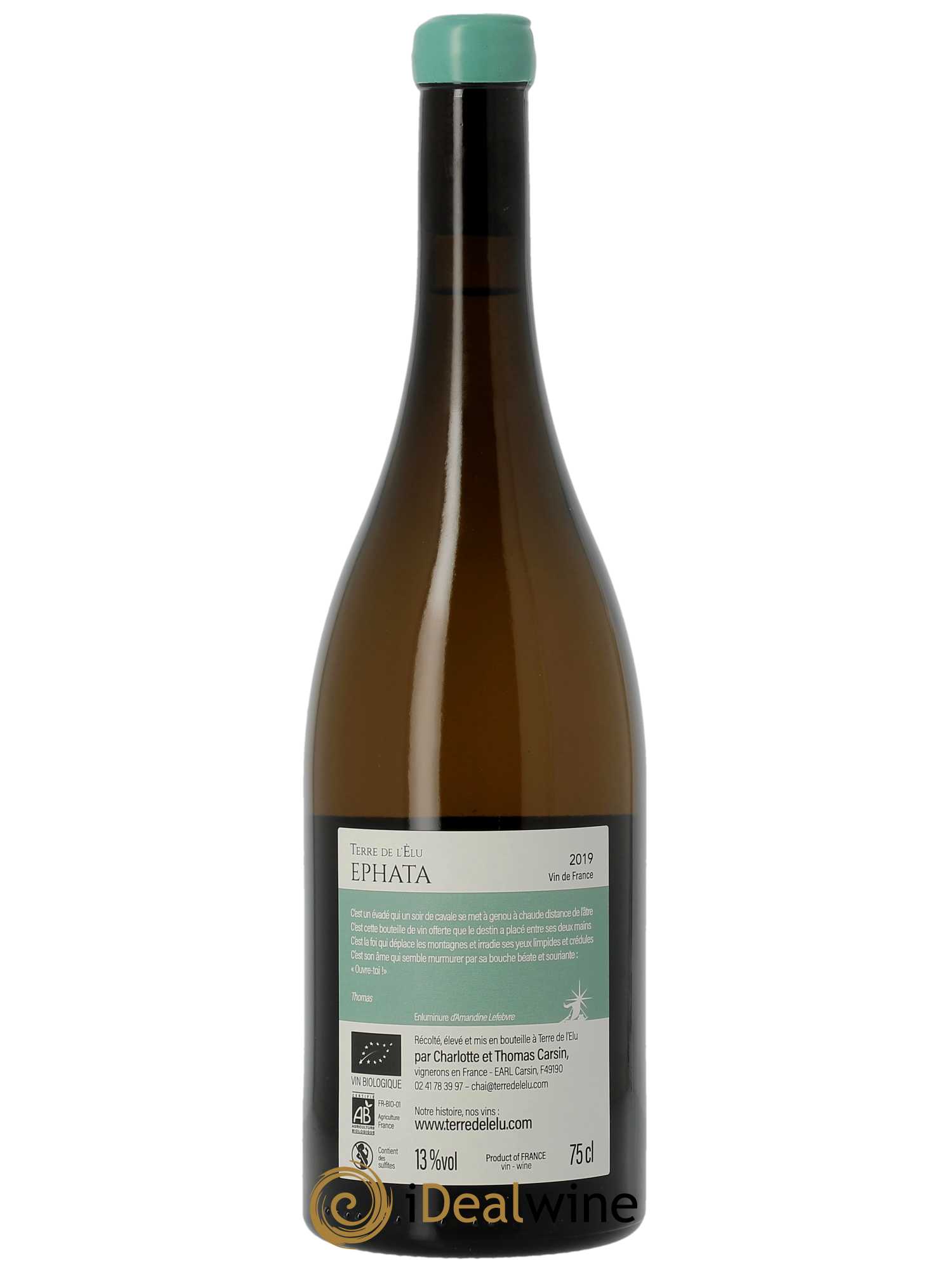 Vin de France Ephata Terre de l'Elu (Clos de L'Elu)  2019 - Lotto di 1 bottiglia - 1