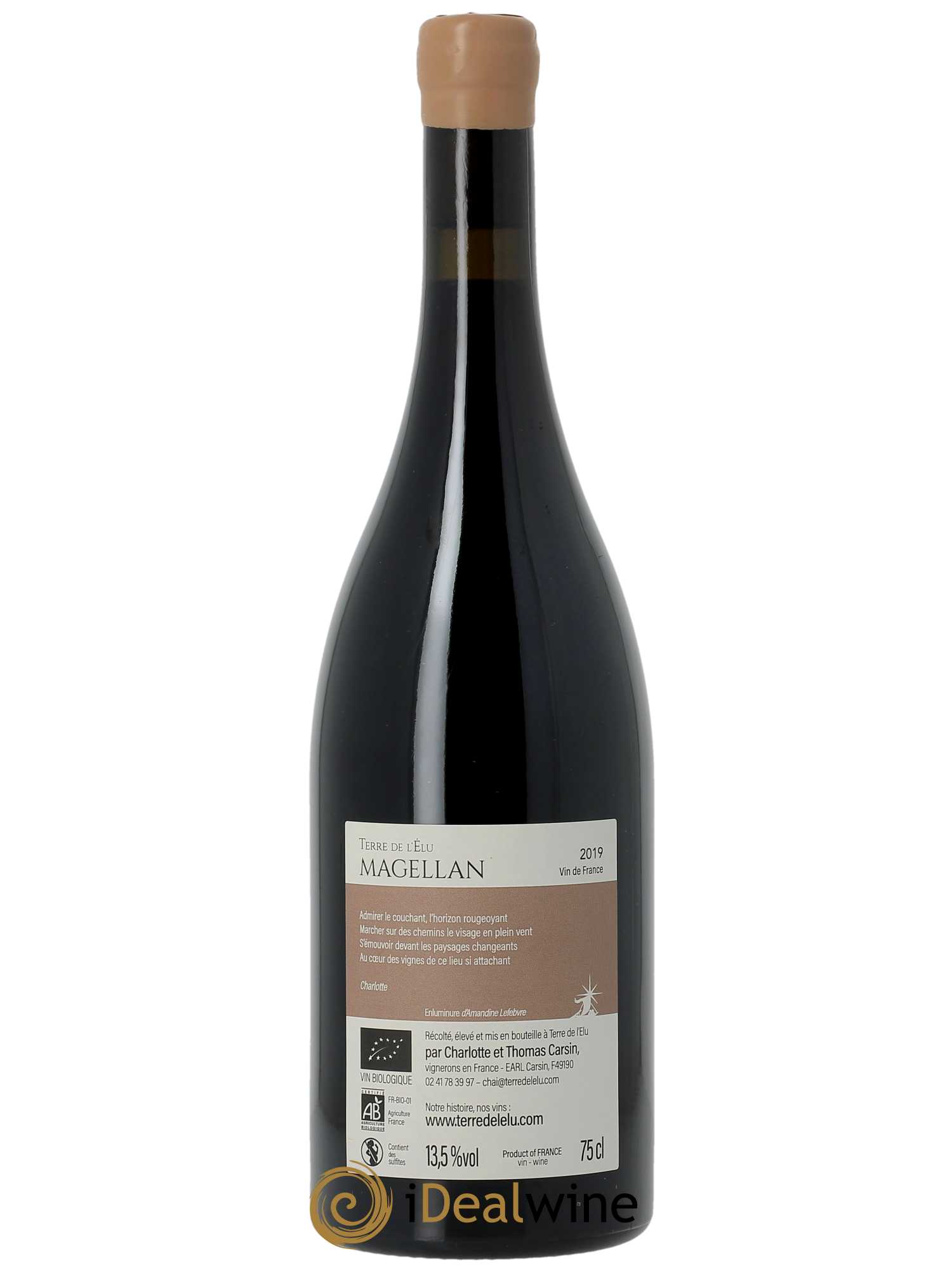 Vin de France Magellan Terre de l'Elu (Clos de L'Elu) 2019 - Lot of 1 bottle - 1