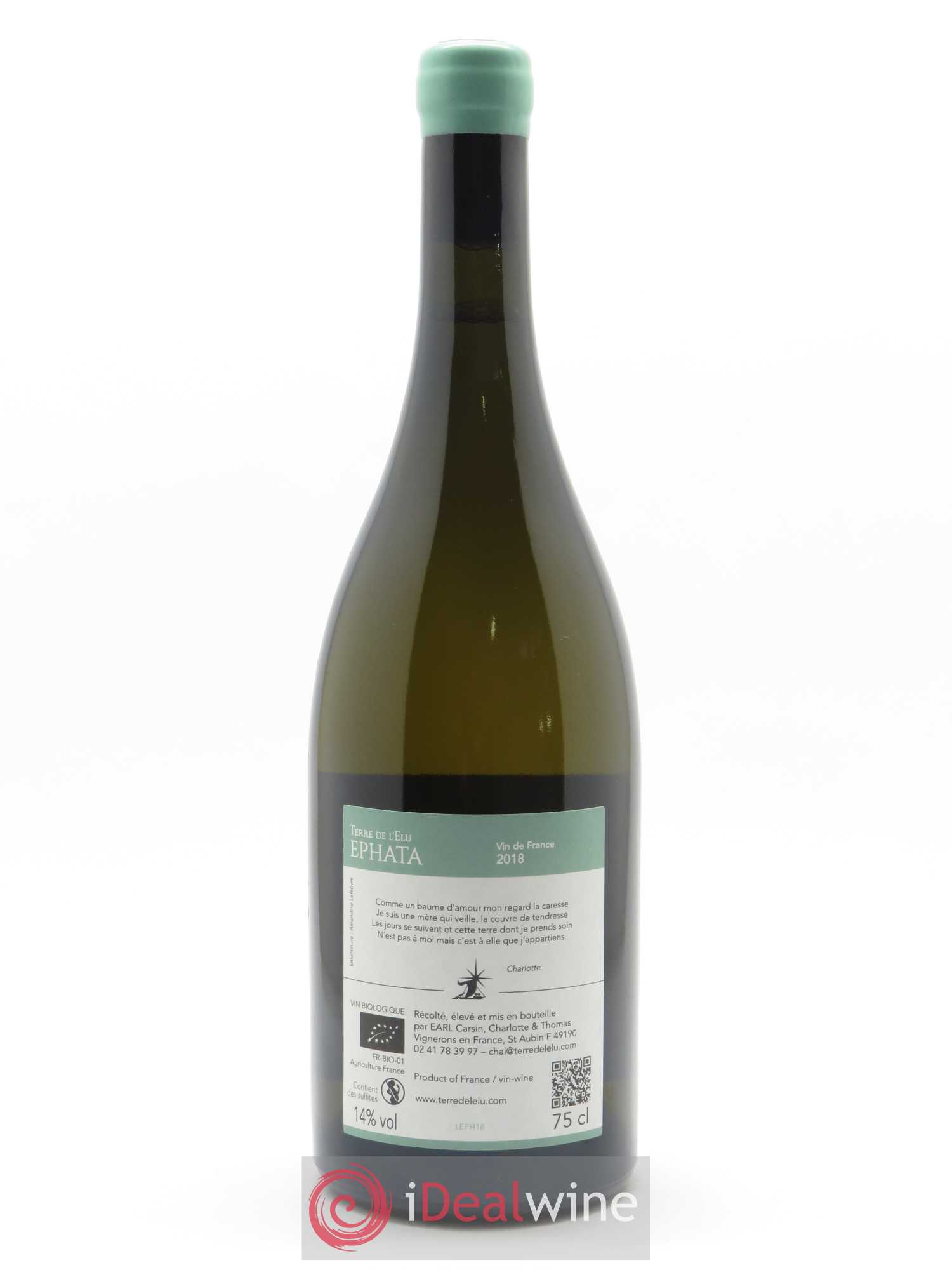 Vin de France Ephata Terre de l'Elu (Clos de L'Elu) 2018 - Lot de 1 bouteille - 1