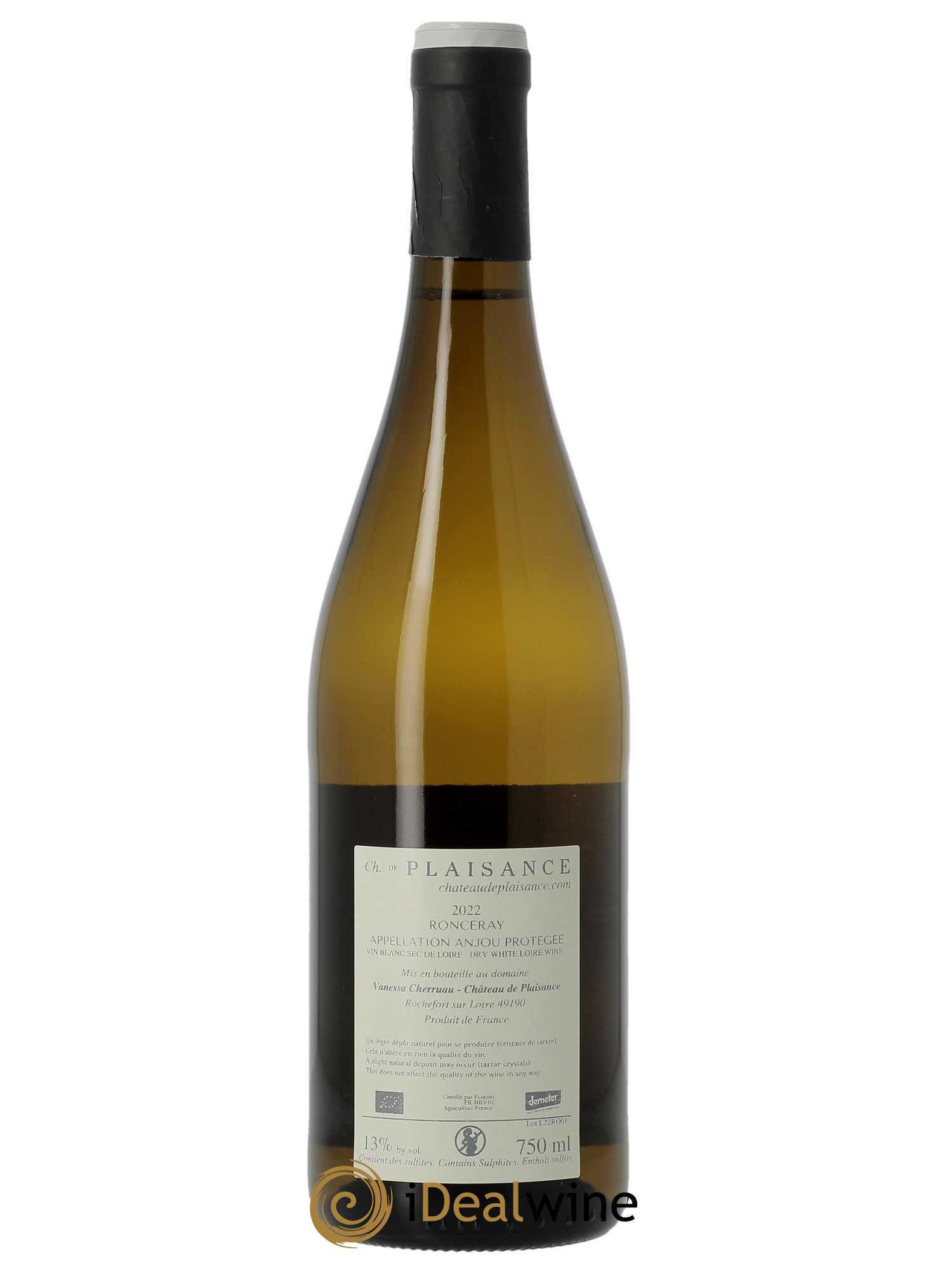 Anjou Ronceray Château de Plaisance 2022 - Lot of 1 bottle - 1