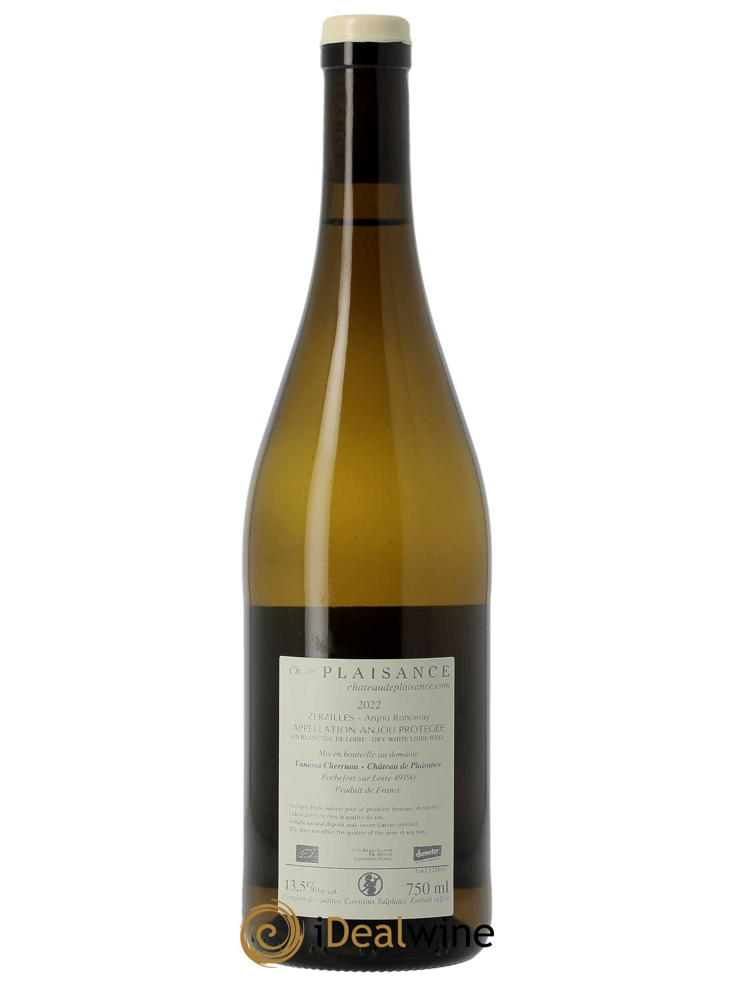 Anjou Zerzilles Château de Plaisance 2022 - Posten von 1 Flasche - 1