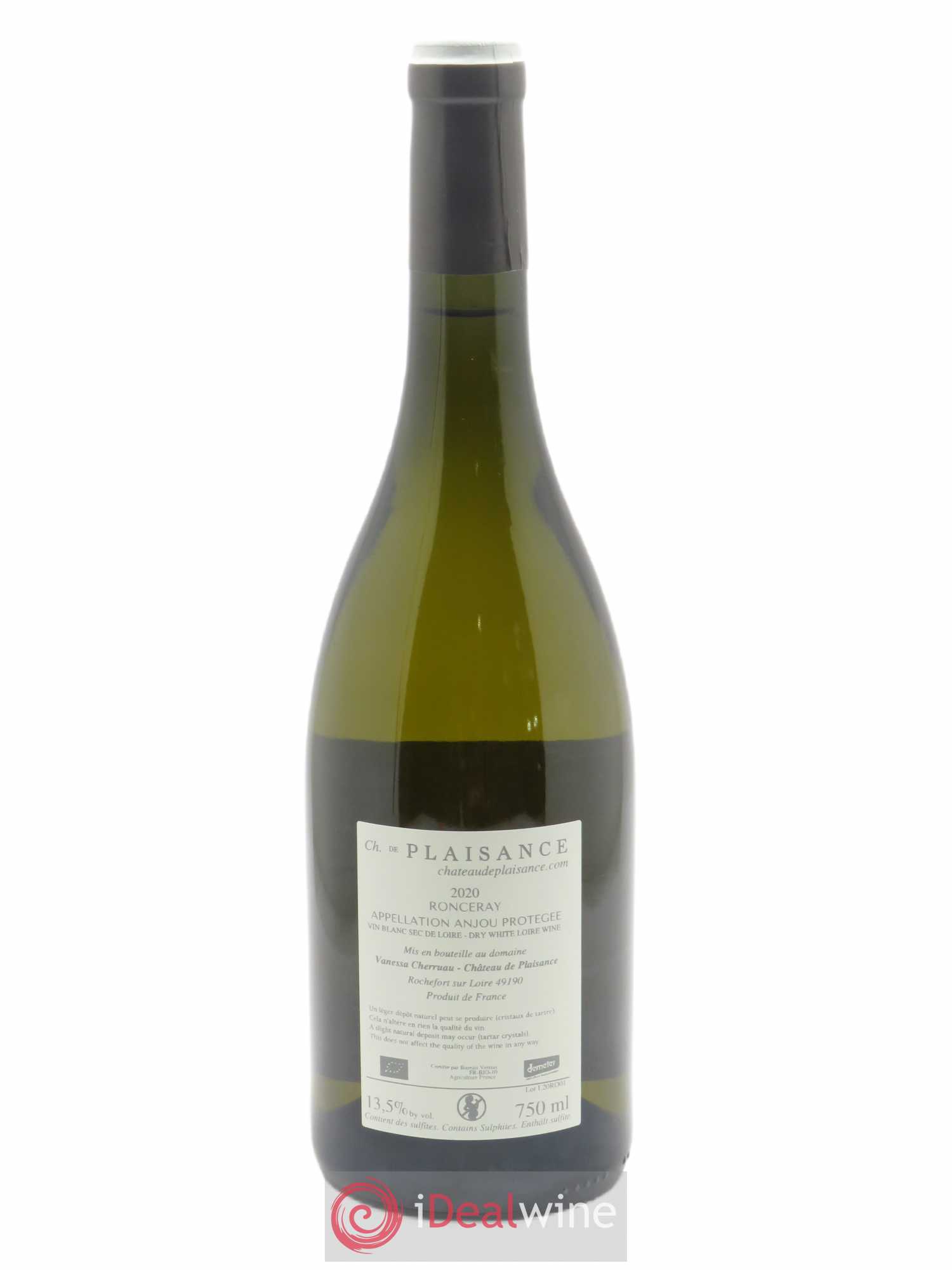 Anjou Ronceray Château de Plaisance 2020 - Lot de 1 bouteille - 1