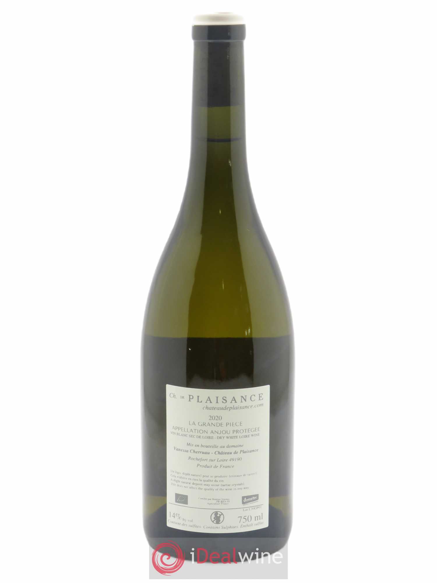 Anjou La Grande Pièce Château de Plaisance 2020 - Lot de 1 bouteille - 1