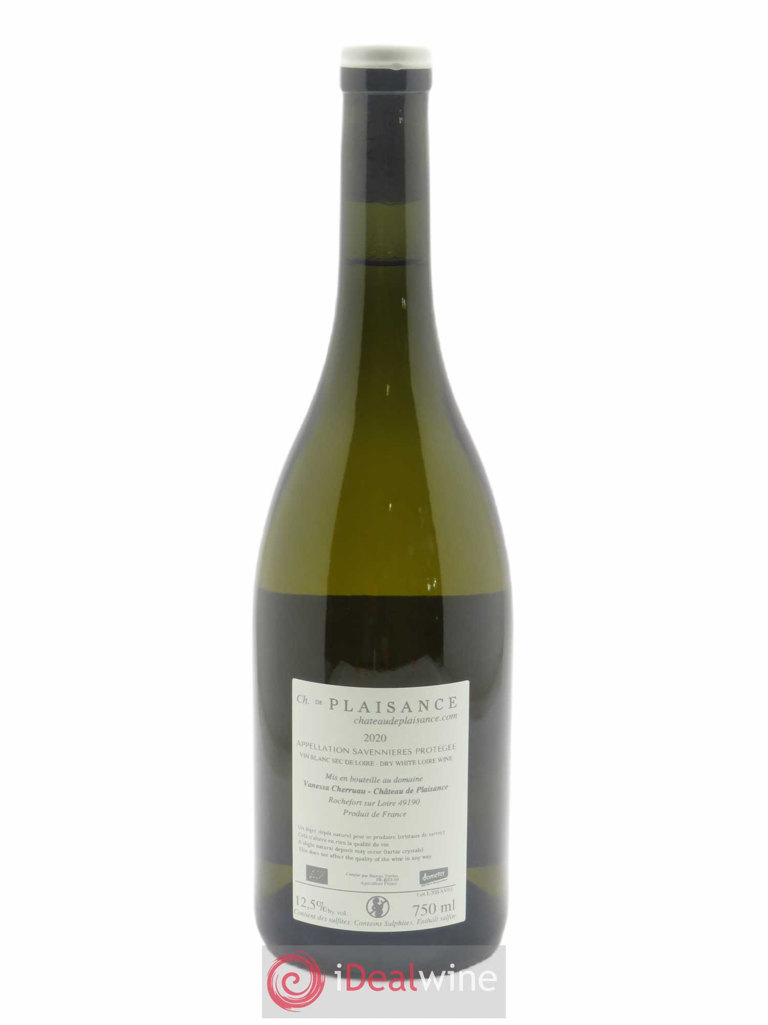 Savennières Château de Plaisance 2020 - Lot de 1 bouteille - 1