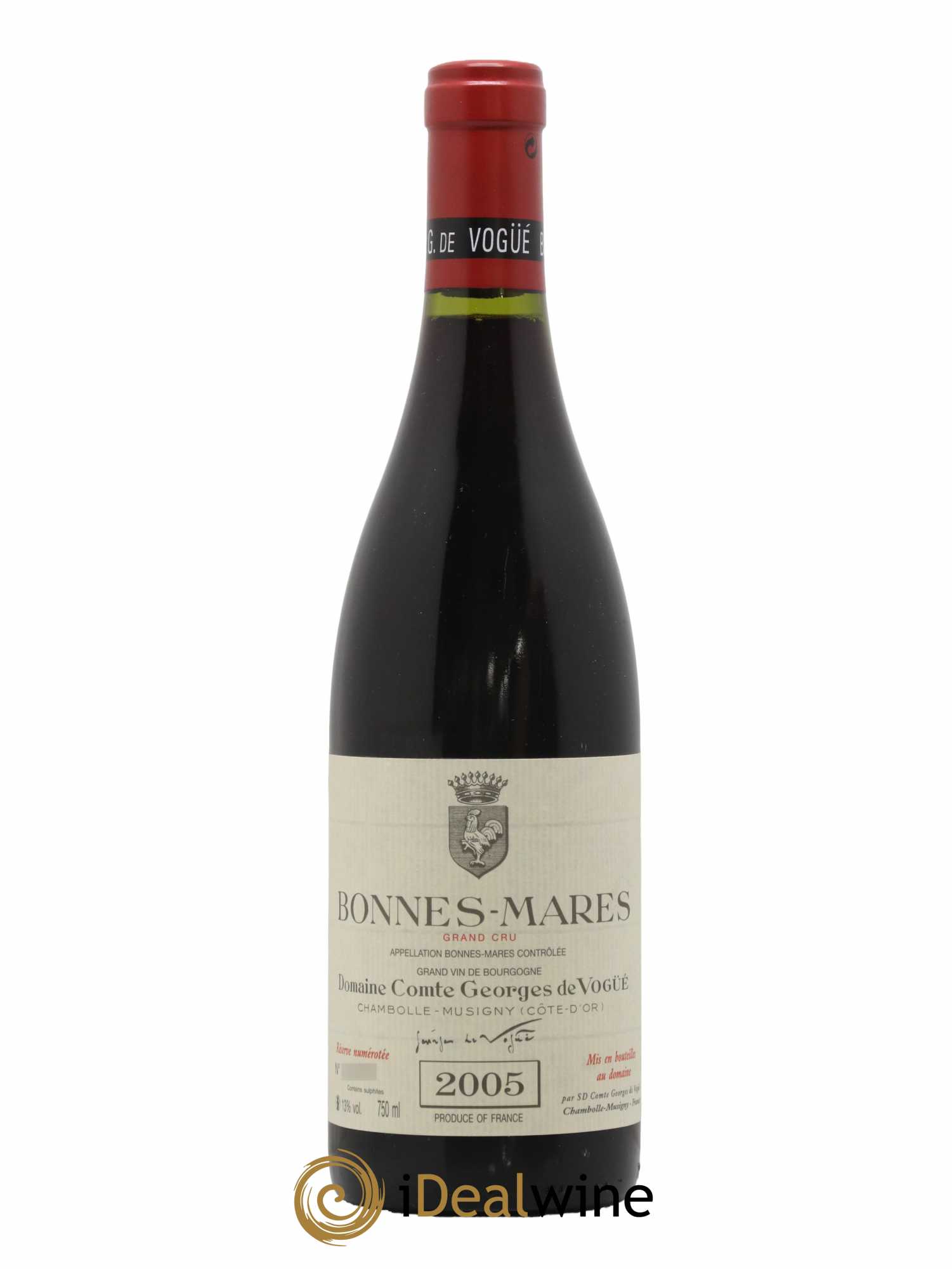 Caisse Domaine Comte Georges de Vogüé Comte Georges de Vogüé 1 Musigny Vieilles Vignes 1990 - 1 Bonnes Mares 2005 - 1 Amoureuses 2020 - Lot de 3 bouteilles - 3