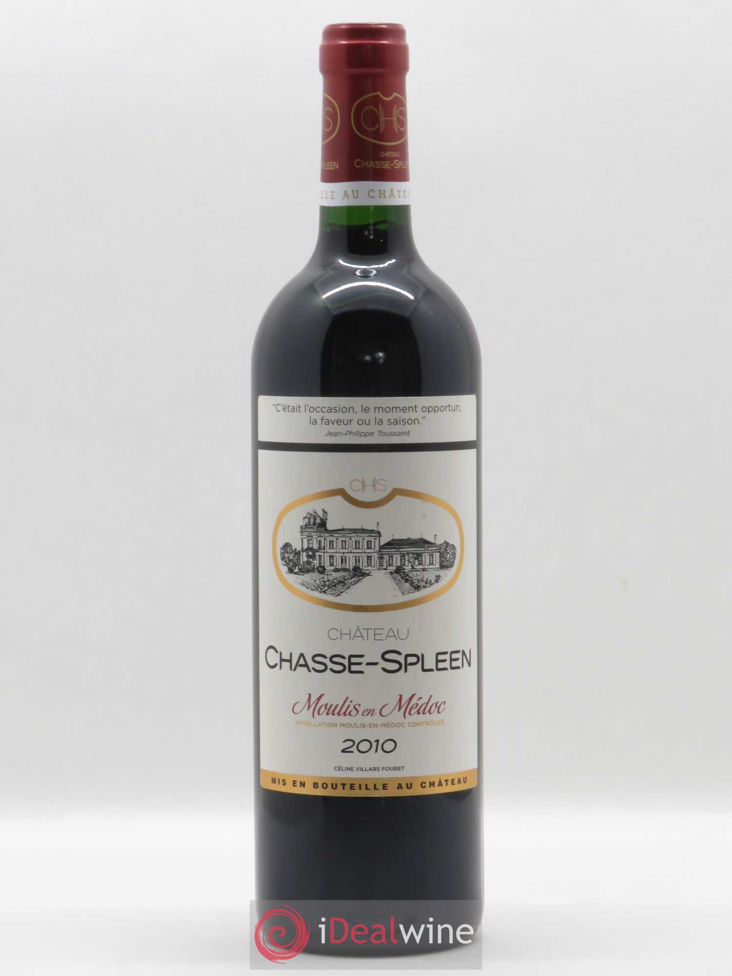 Château Chasse Spleen 2010 - Lot de 1 bouteille - 0