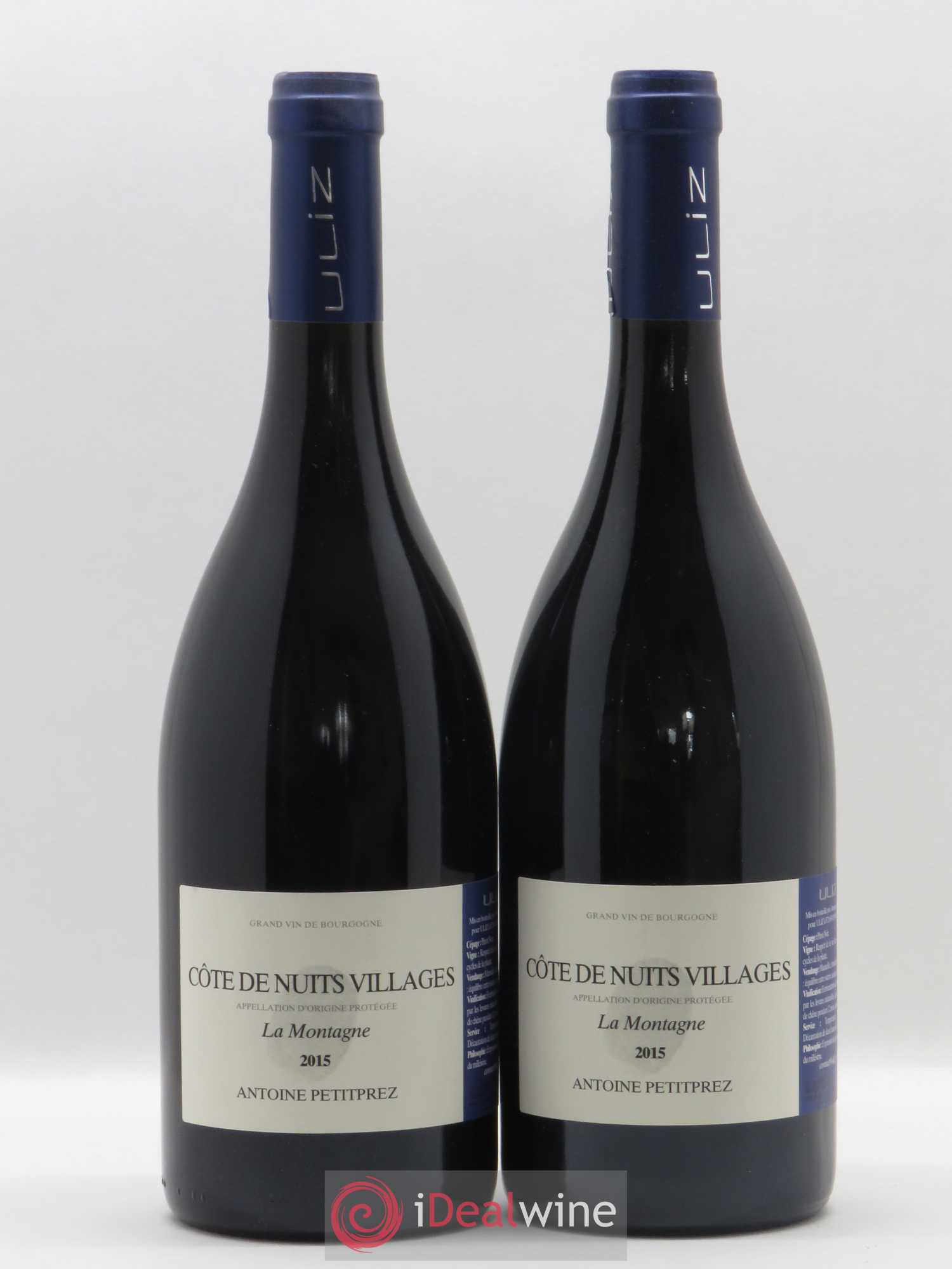 Côte de Nuits-Villages La Montagne Antoine Petitprez pour ULIZ 2015 - Posten von 2 Flaschen - 0