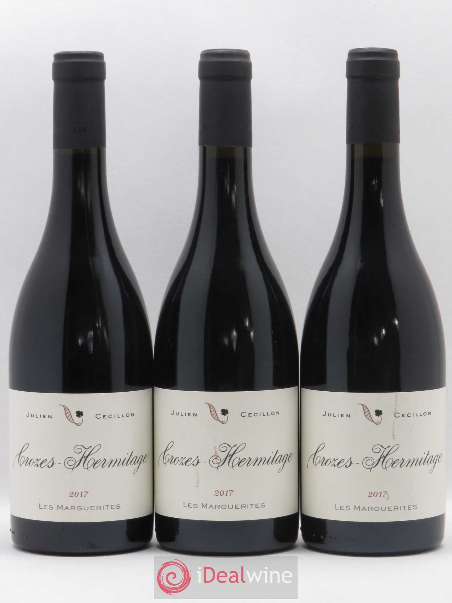 Crozes-Hermitage Les Marguerites Julien Cecillon 2017 - Posten von 3 Flaschen - 0