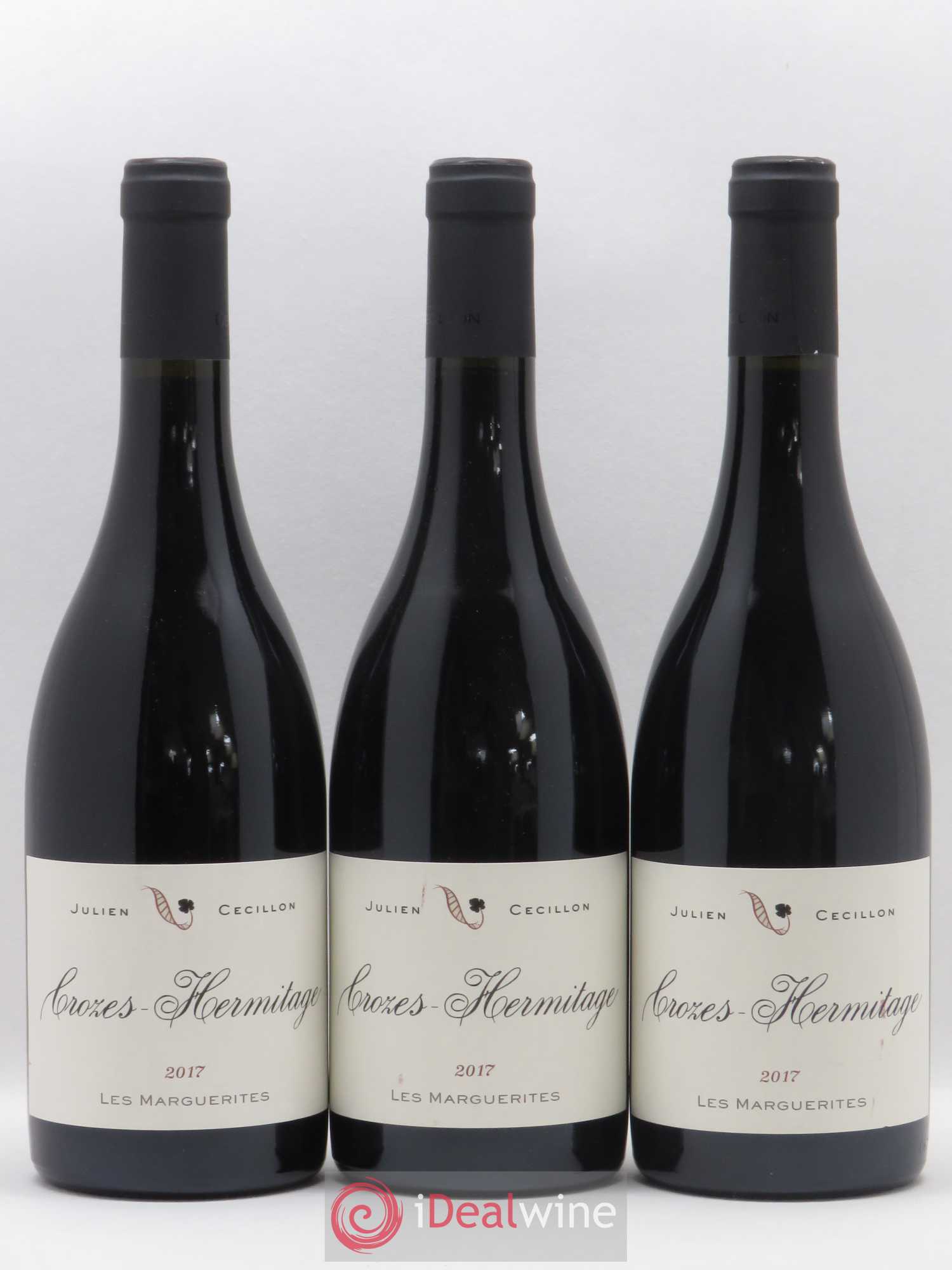Crozes-Hermitage Les Marguerites Julien Cecillon 2017 - Posten von 3 Flaschen - 0