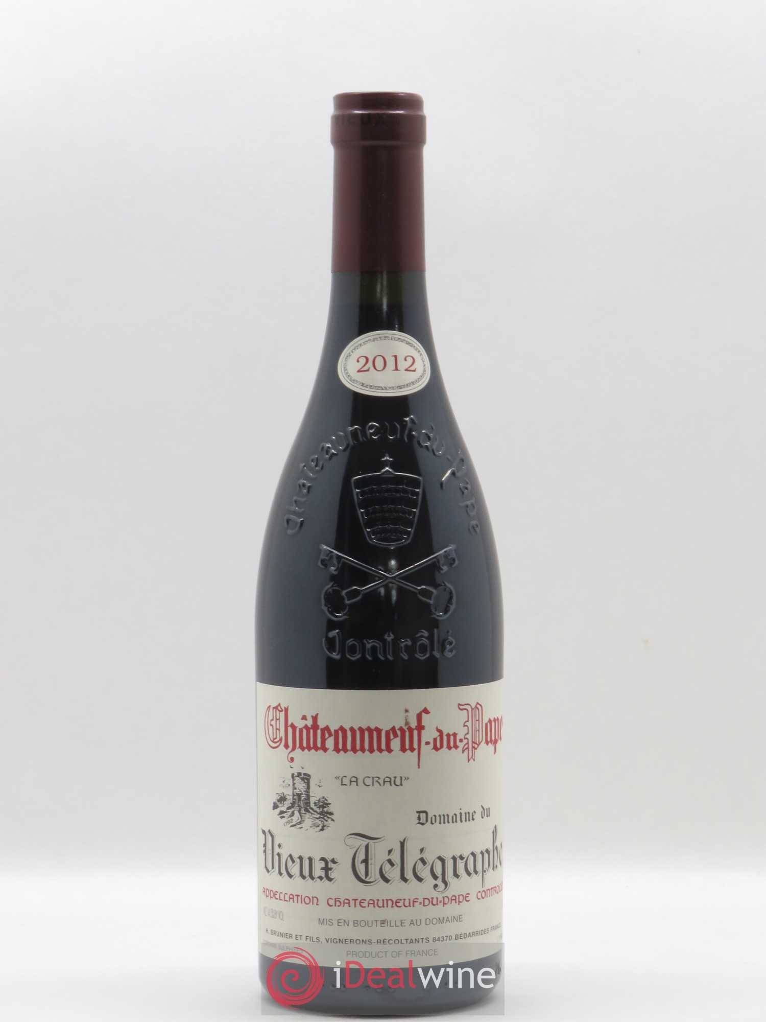 Châteauneuf-du-Pape Vieux Télégraphe (Domaine du) Vignobles Brunier La Crau 2012 - Lotto di 1 bottiglia - 0