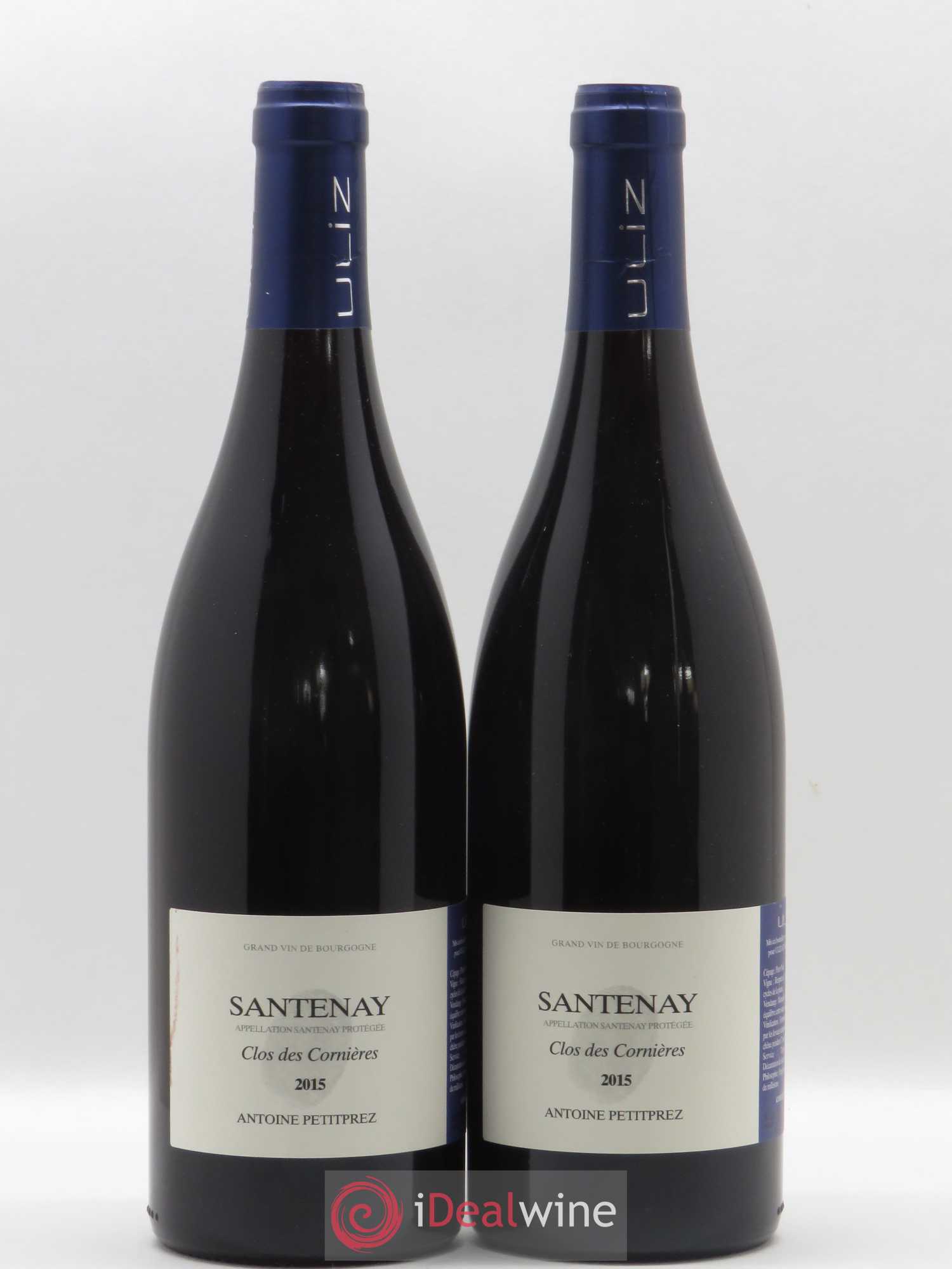 Santenay Clos des Cornières Uliz Antoine Petitprez 2015 - Posten von 2 Flaschen - 0
