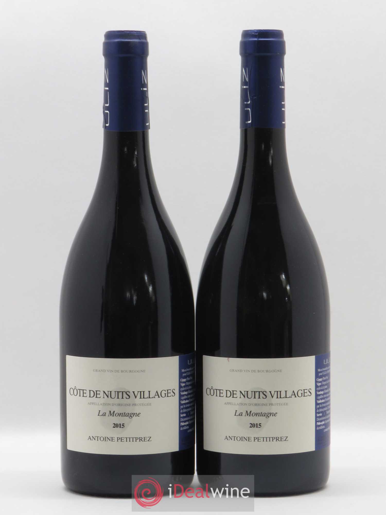 Côte de Nuits-Villages La Montagne Antoine Petitprez pour ULIZ 2015 - Posten von 2 Flaschen - 0