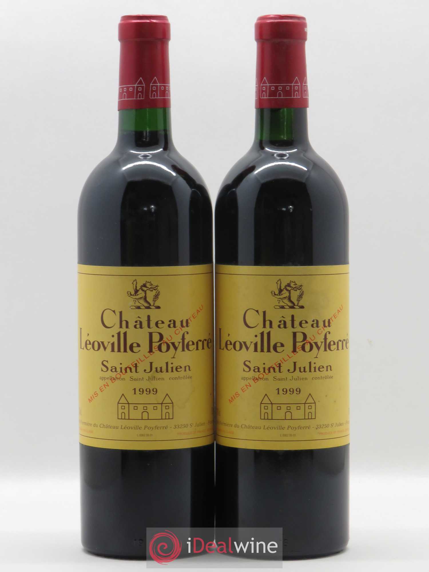 Château Léoville Poyferré 2ème Grand Cru Classé 1999 - Lot de 2 bouteilles - 0