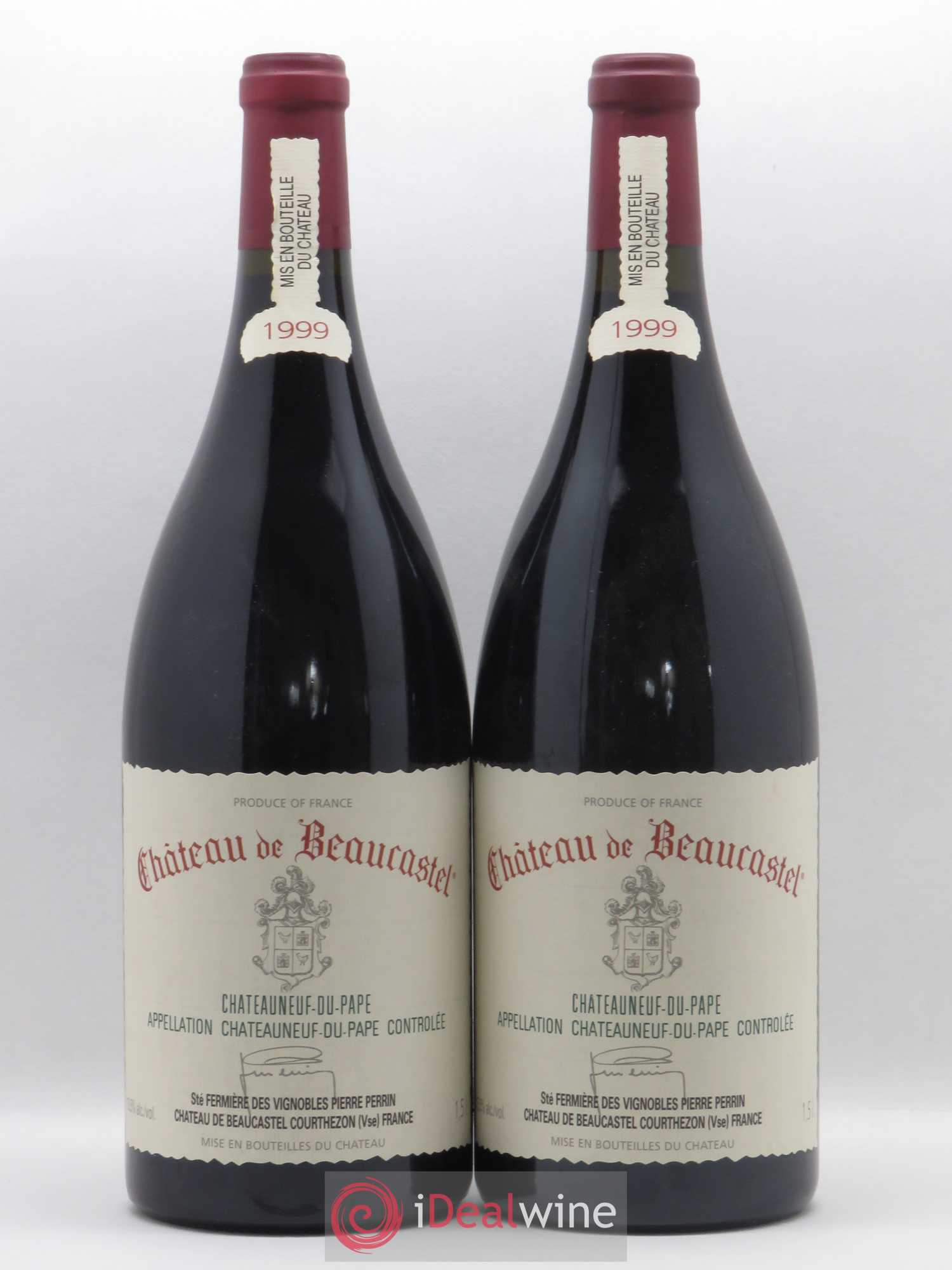 Châteauneuf-du-Pape Château de Beaucastel Famille Perrin 1999 - Lot de 2 magnums - 0