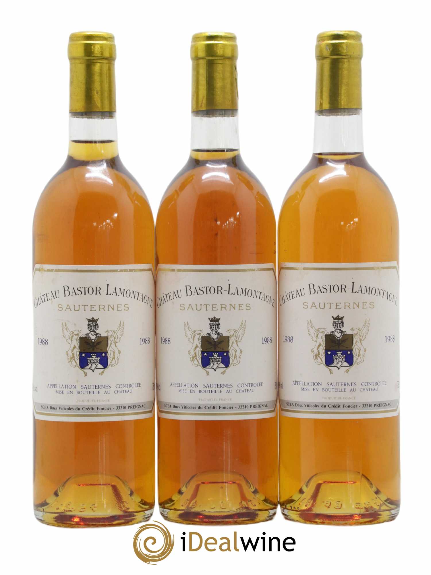 Château Bastor Lamontagne 1988 - Lot of 3 bottles - 0