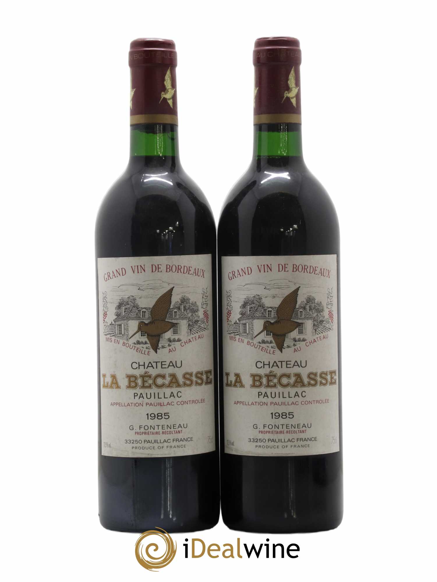 Château la Bécasse 1985 - Lot de 2 bouteilles - 0