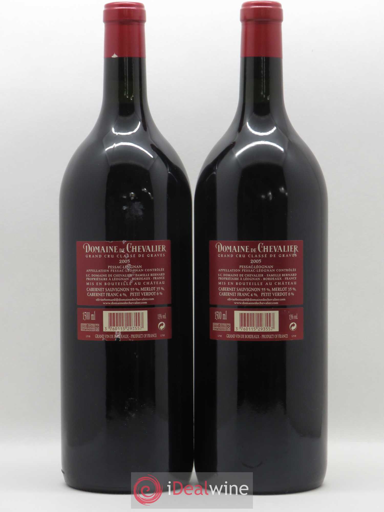 Domaine de Chevalier Cru Classé de Graves 2005 - Lot de 2 magnums - 1