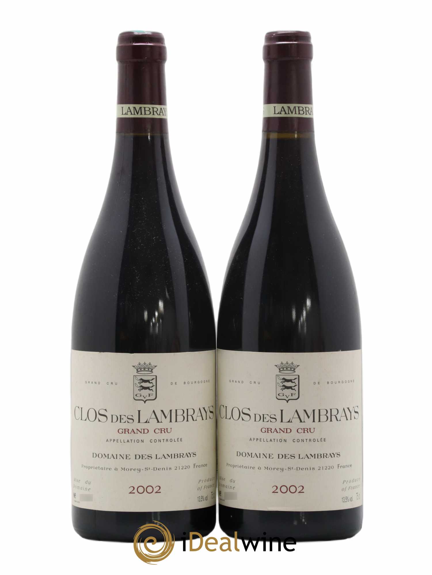 Clos des Lambrays Grand Cru Domaine des Lambrays 2002 - Lot de 2 bouteilles - 0