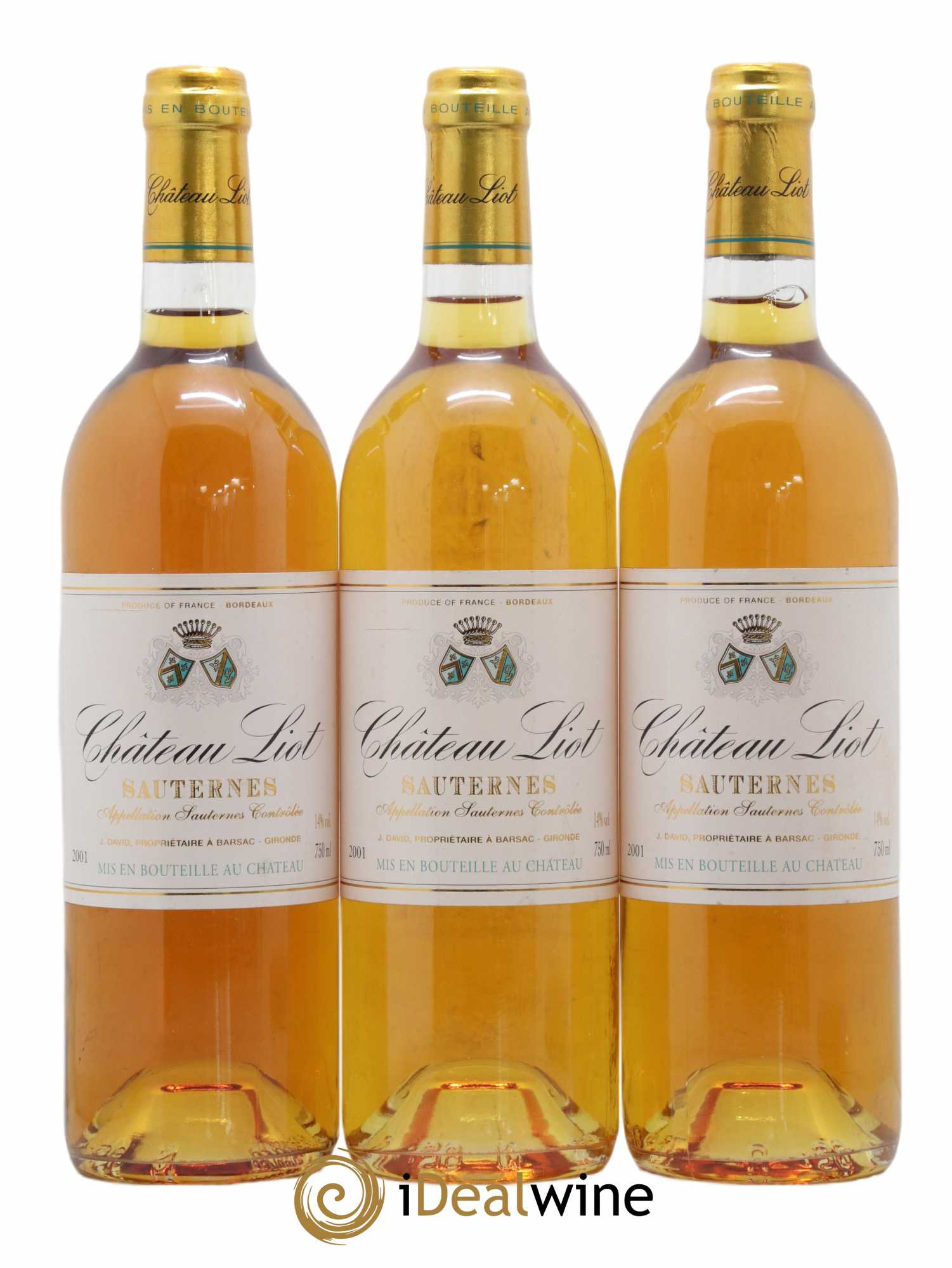 Château Liot 2001 - Lotto di 3 bottiglie - 0