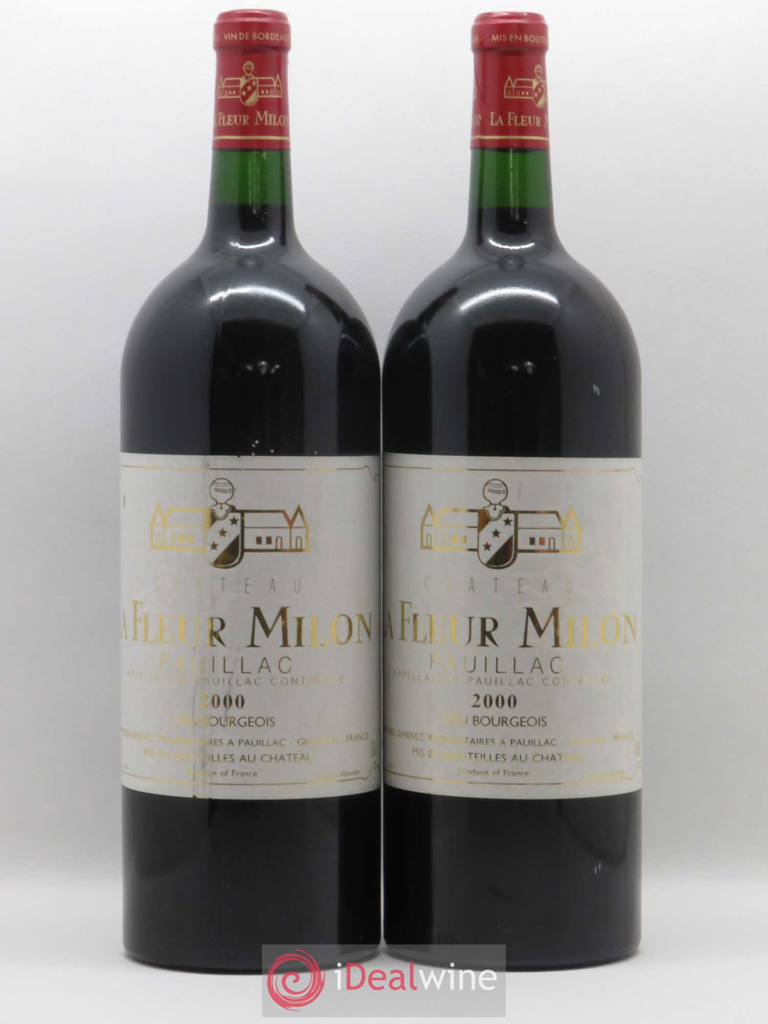 Château la Fleur Milon Cru Bourgeois 2000 - Lot de 2 magnums - 0