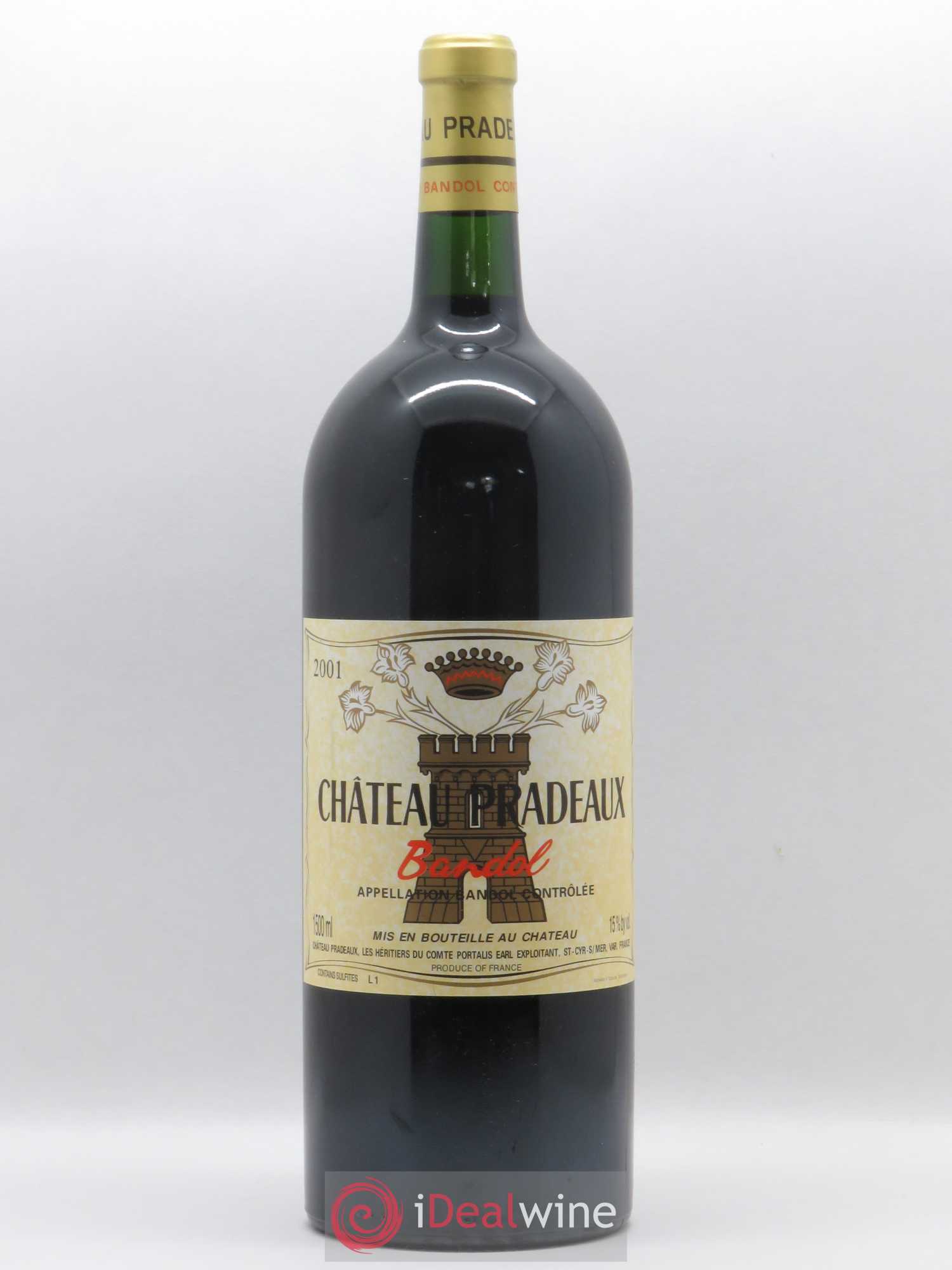 Bandol Château Pradeaux Famille Portalis 2001 - Lot de 1 magnum - 0