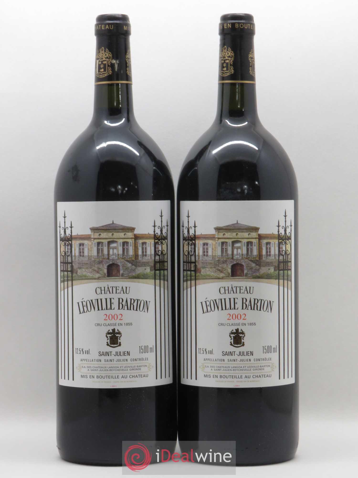 Château Léoville Barton 2ème Grand Cru Classé 2002 - Lot de 2 magnums - 0