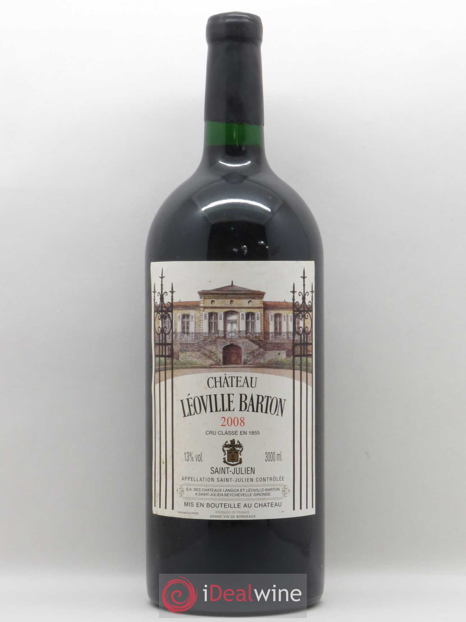 Château Léoville Barton 2ème Grand Cru Classé 2008 - Lot de 1 double magnum - 0