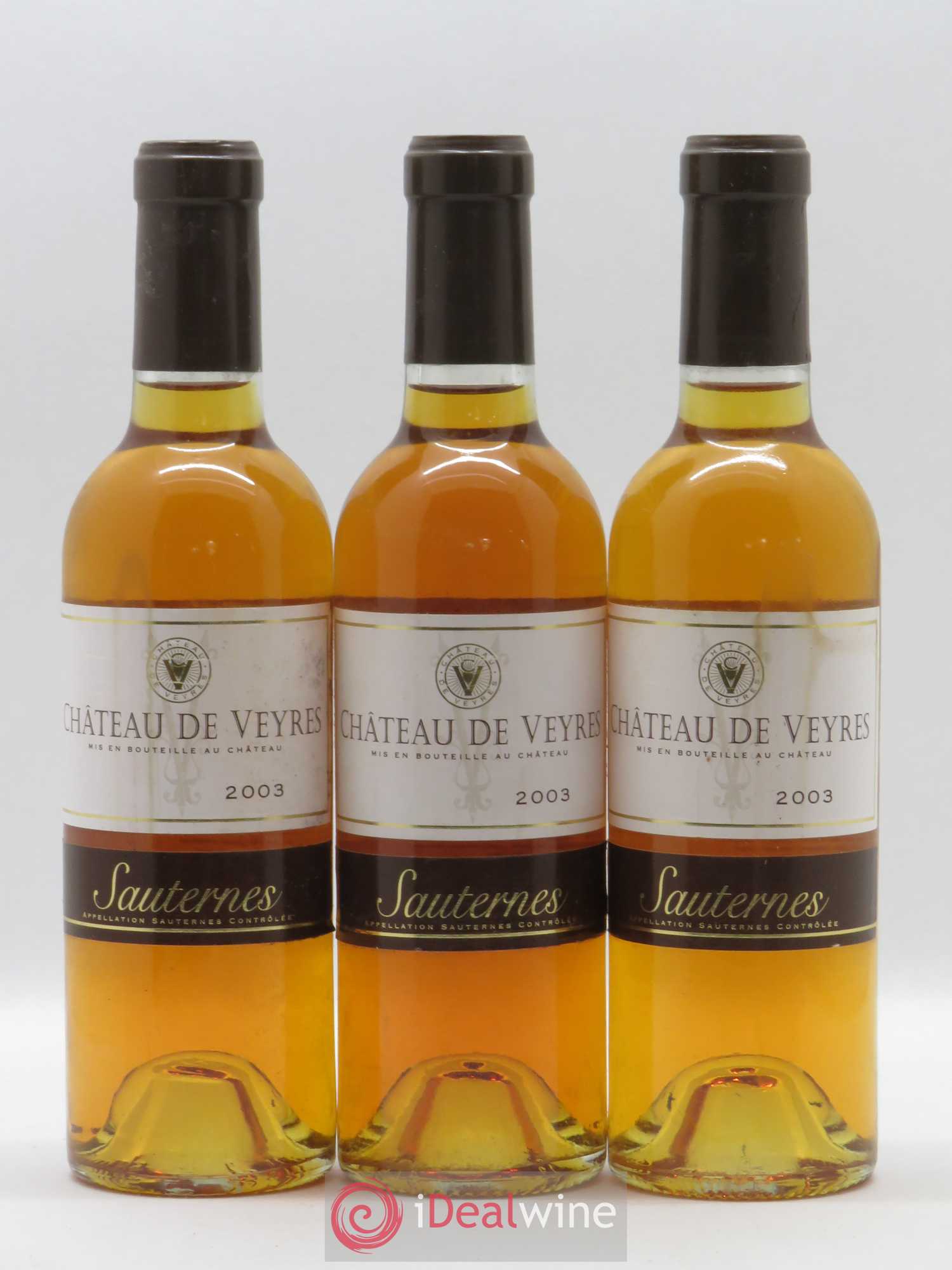 Sauternes Château de Veyres (no reserve) 2003 - Lot of 6 half-bottles - 1