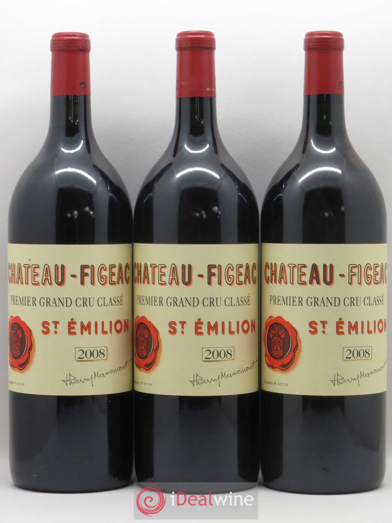 Château Figeac 1er Grand Cru Classé A 2008 - Lot de 3 magnums - 0