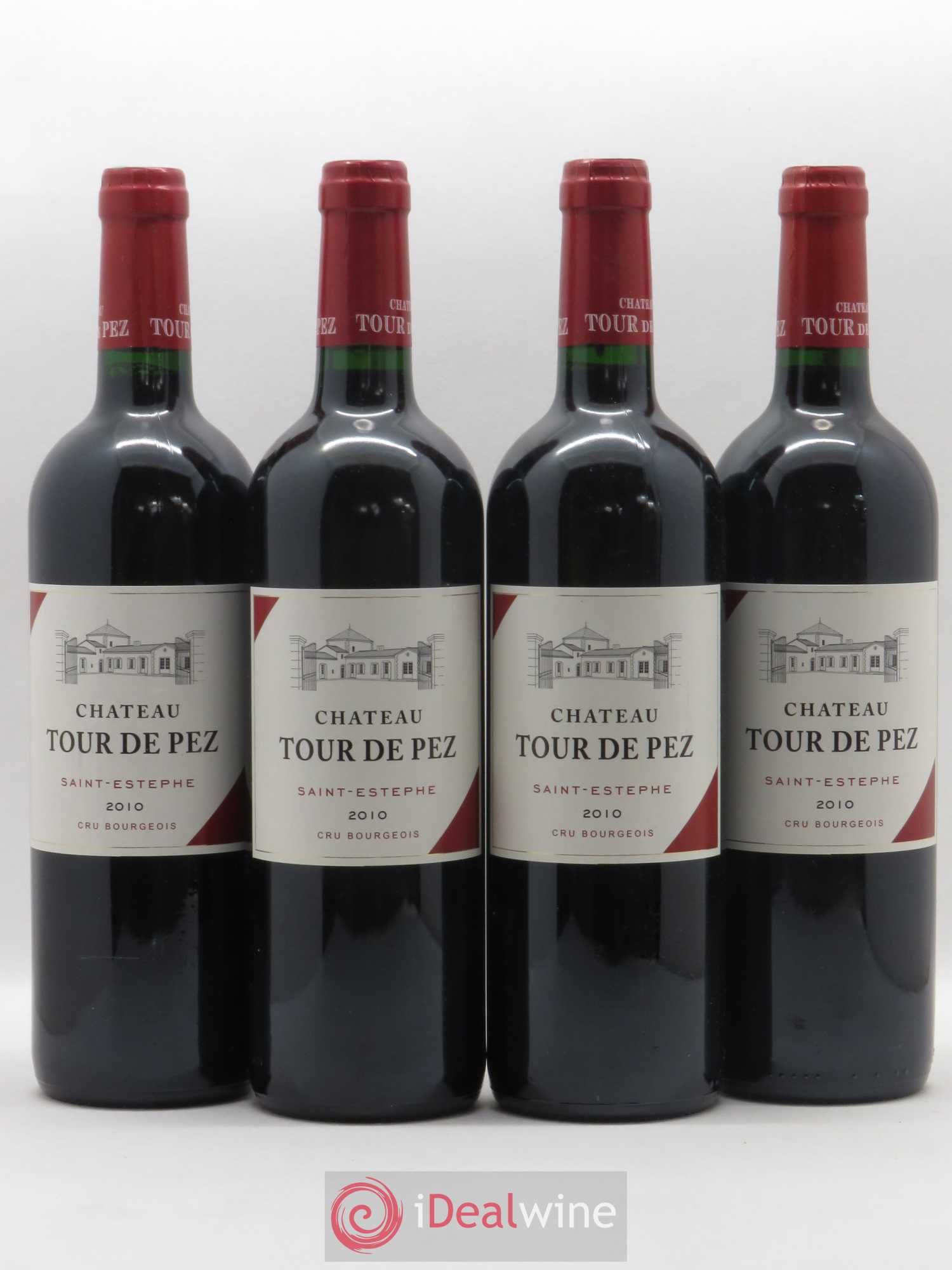 Château Tour de Pez Cru Bourgeois 2010 - Lot de 4 bouteilles - 0