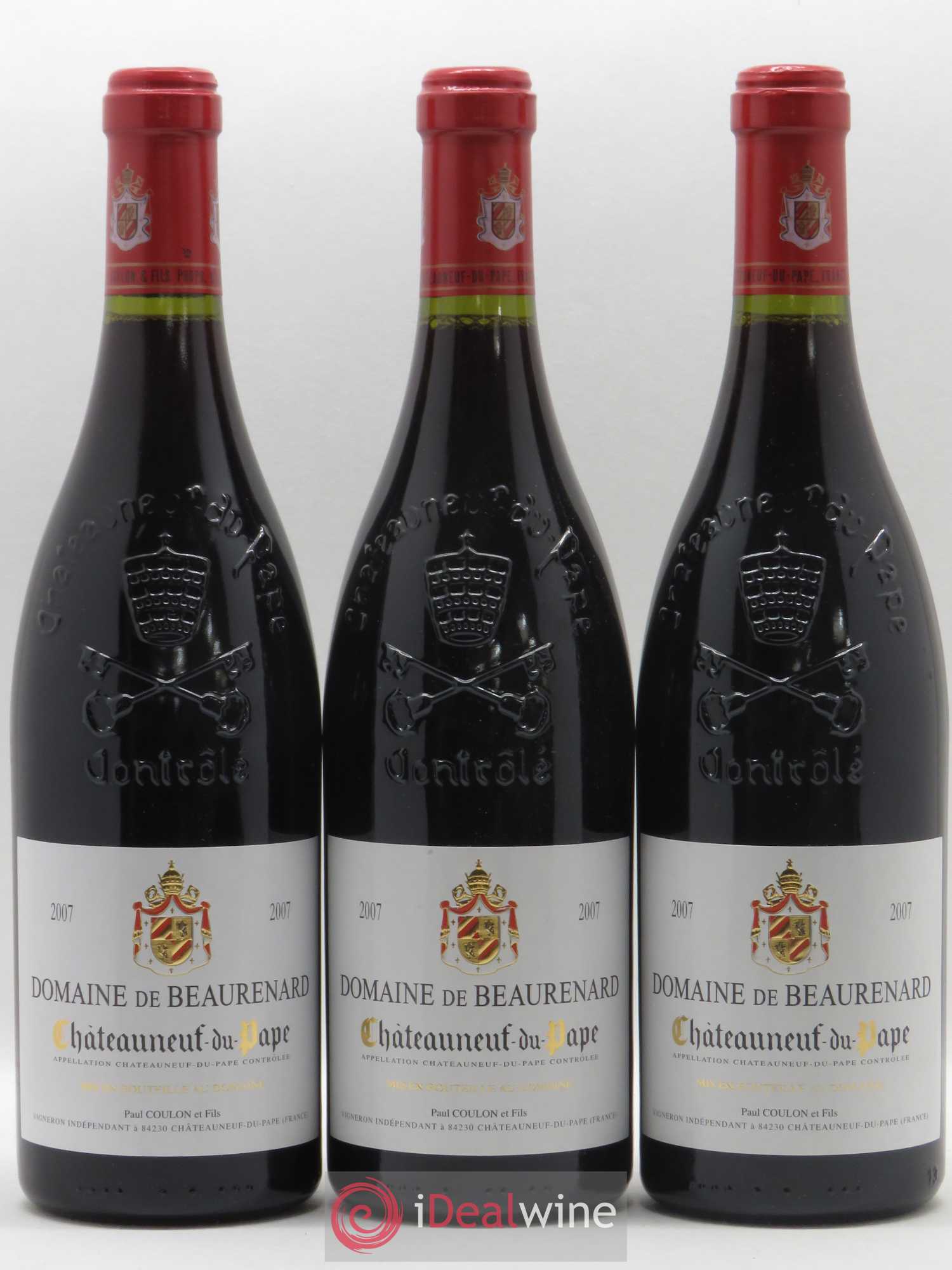 Châteauneuf-du-Pape Beaurenard (Domaine de) 2007 - Lot de 3 bouteilles - 0