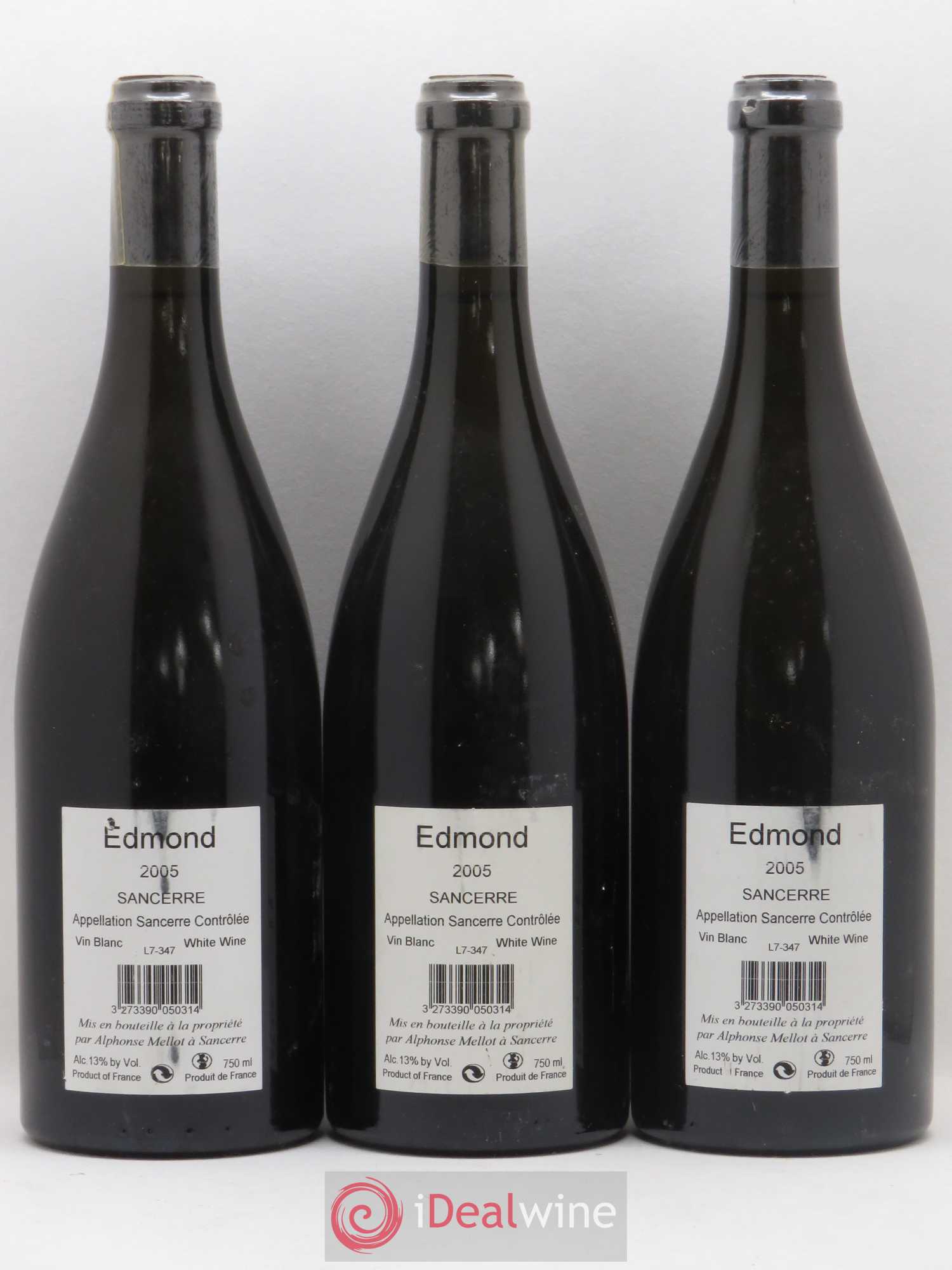 Sancerre Cuvée Edmond Alphonse Mellot 2005 - Lot de 3 bouteilles - 1