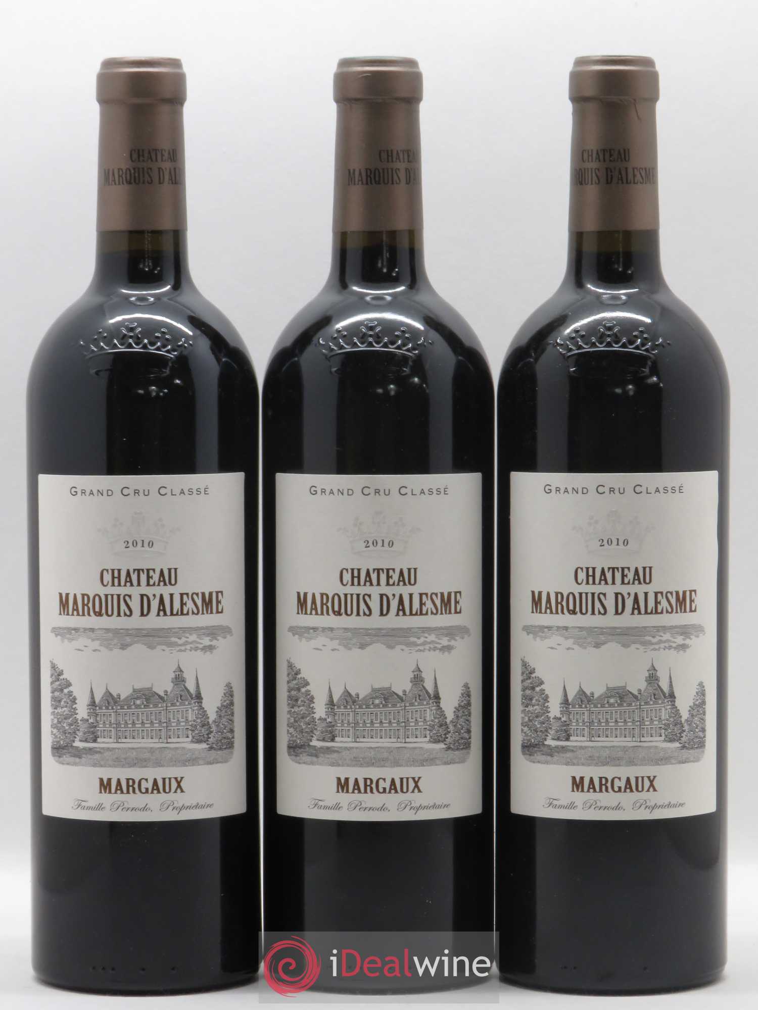 Château Marquis d'Alesme 2010 - Lot de 3 bouteilles - 0