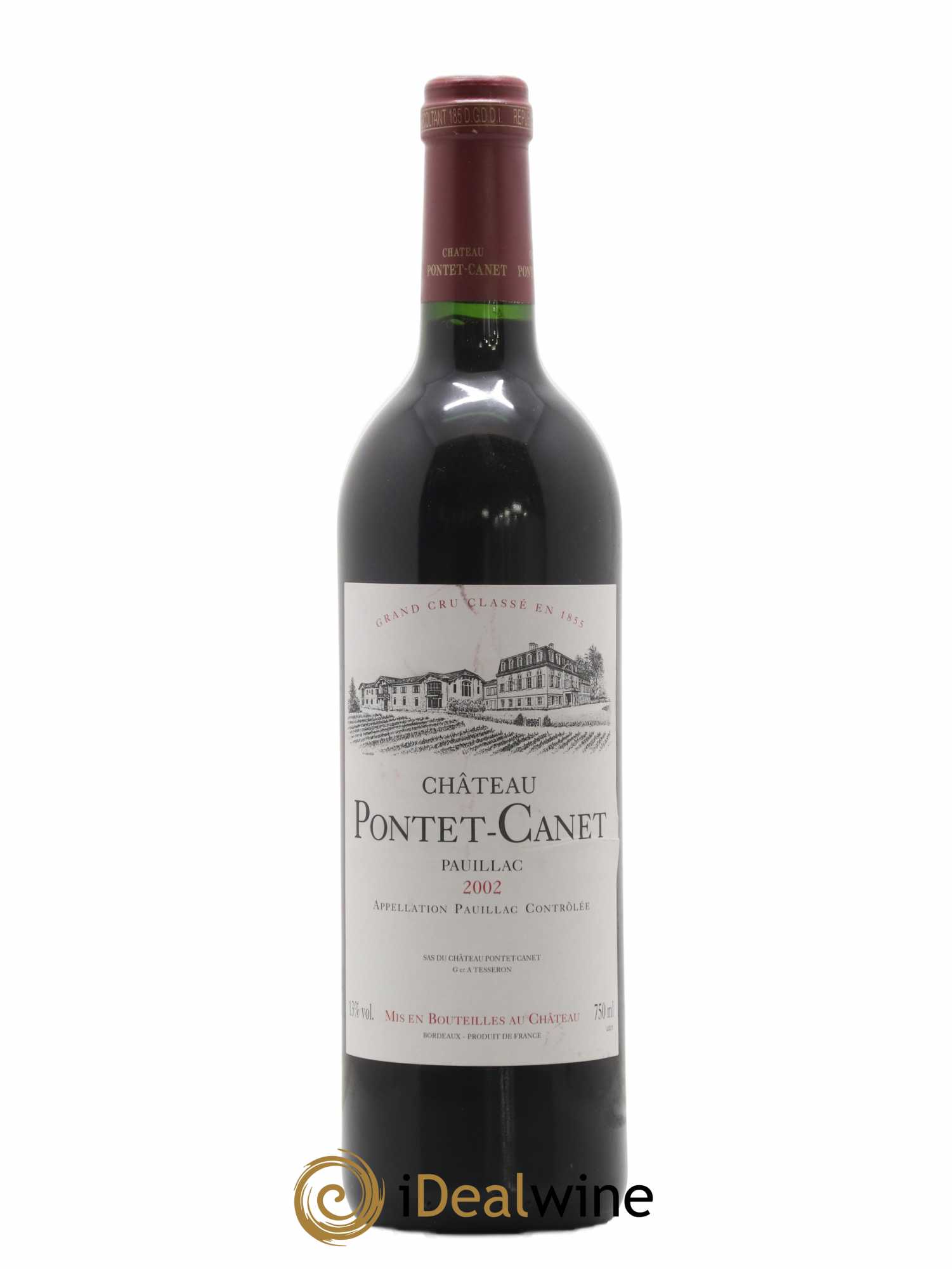 Château Pontet Canet 5ème Grand Cru Classé 2002 - Lot de 1 bouteille - 0